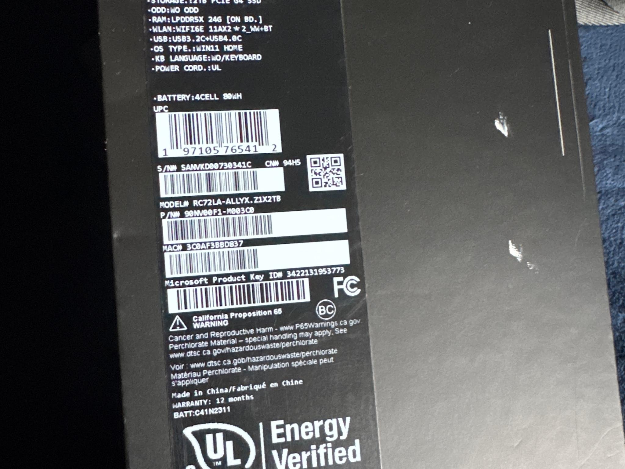 OG ROG ALLY X - RC72LA-ALLYX.Z1X2TB