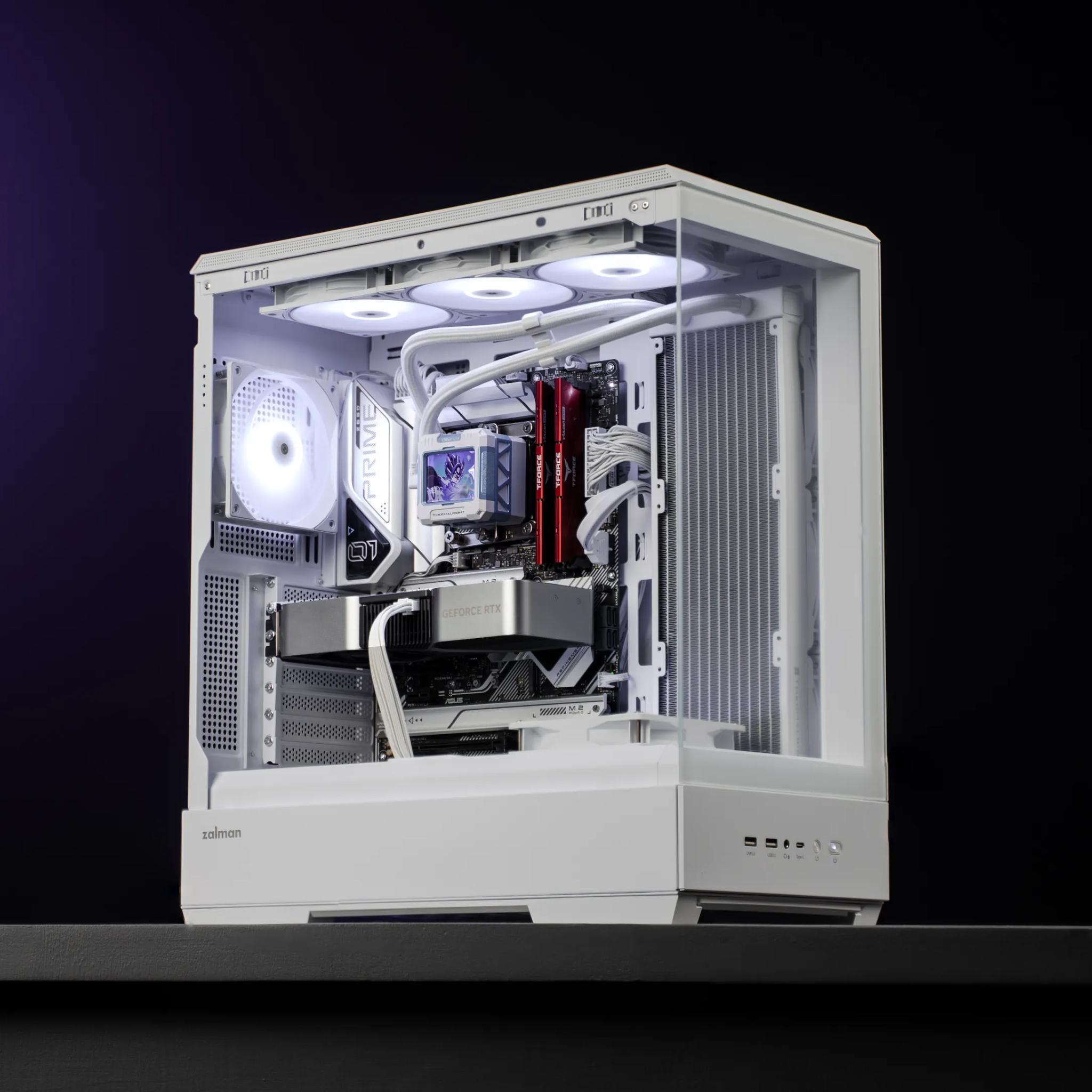 “ProForm 01” RTX 4070 FE i7 14700F 2TB 32GB Windows 11 Liquid Cooled Workstation Gaming PC