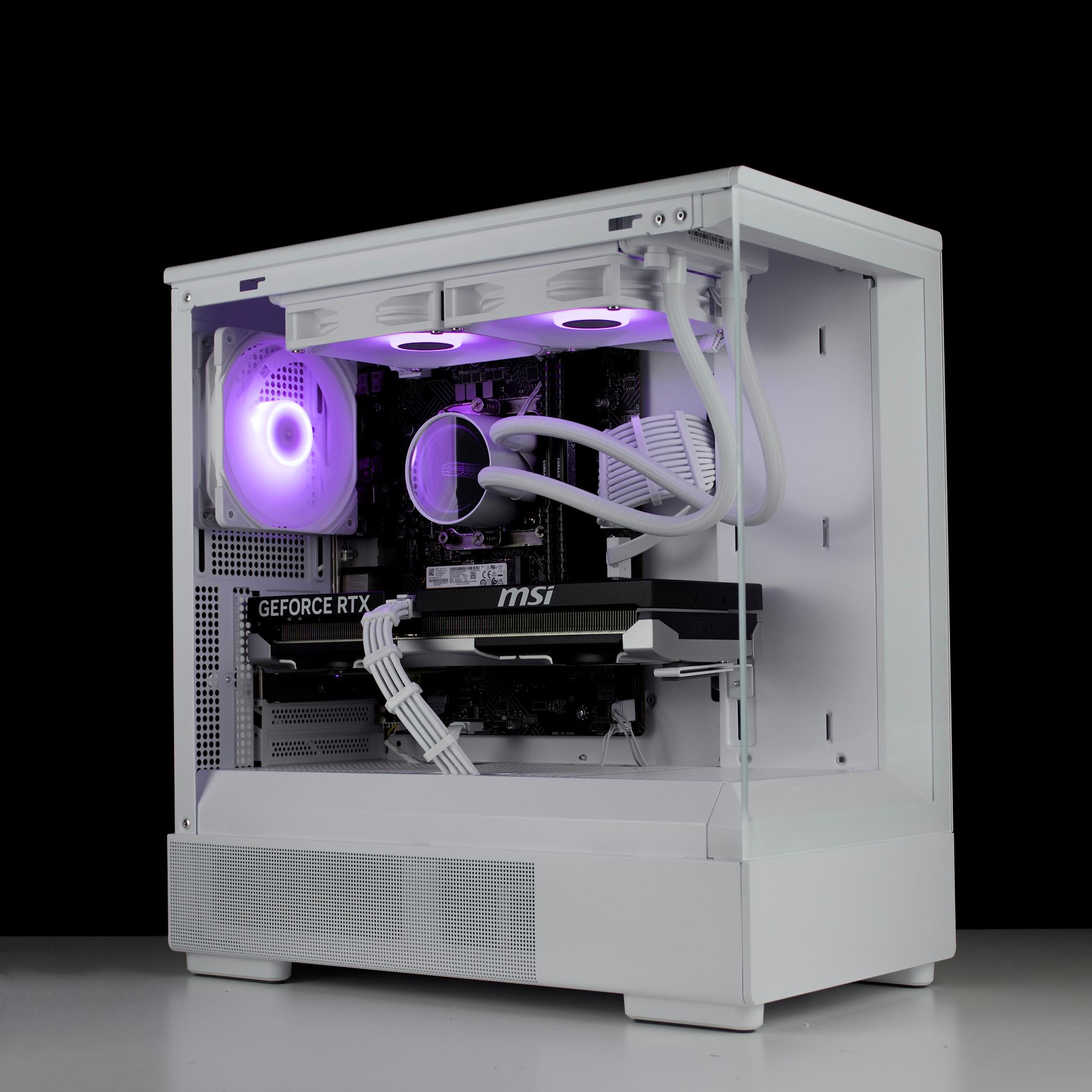 🧊❄️🧊 White Gaming PC – RTX 5060 TI, Intel i5 12600K, 32GB RAM, 1TB SSD - WiFi, BlueTooth 🧊❄️🧊