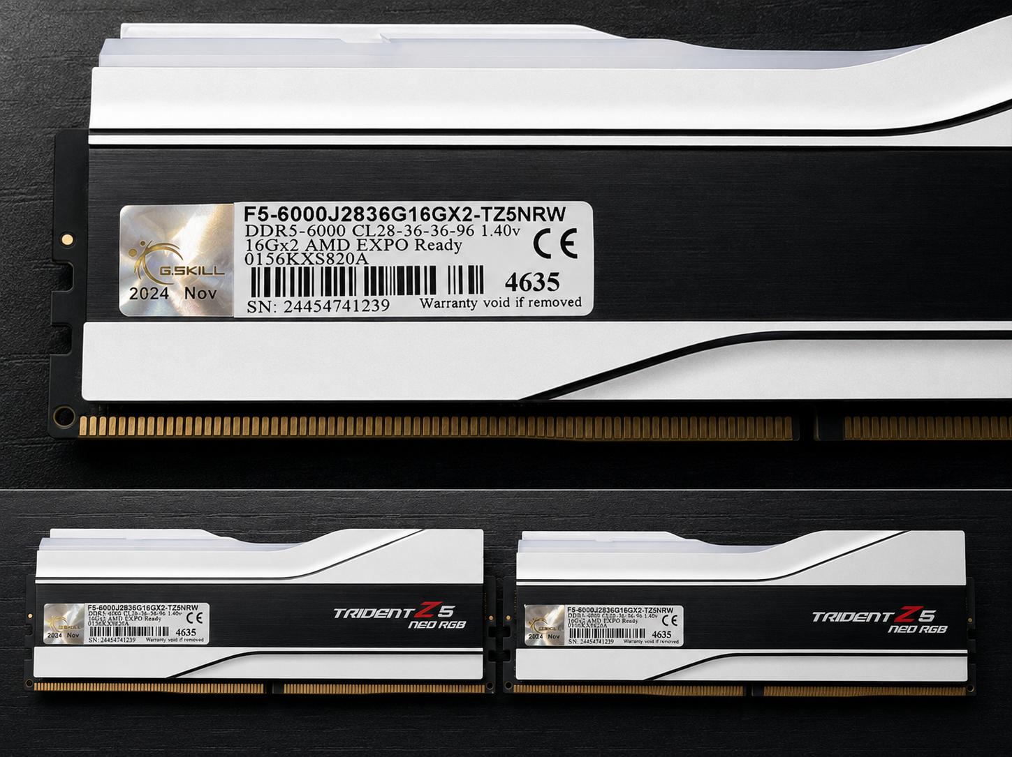 G.Skill Trident Z5 Neo RGB 32GB DDR5-6000 CL28 (2x16GB)