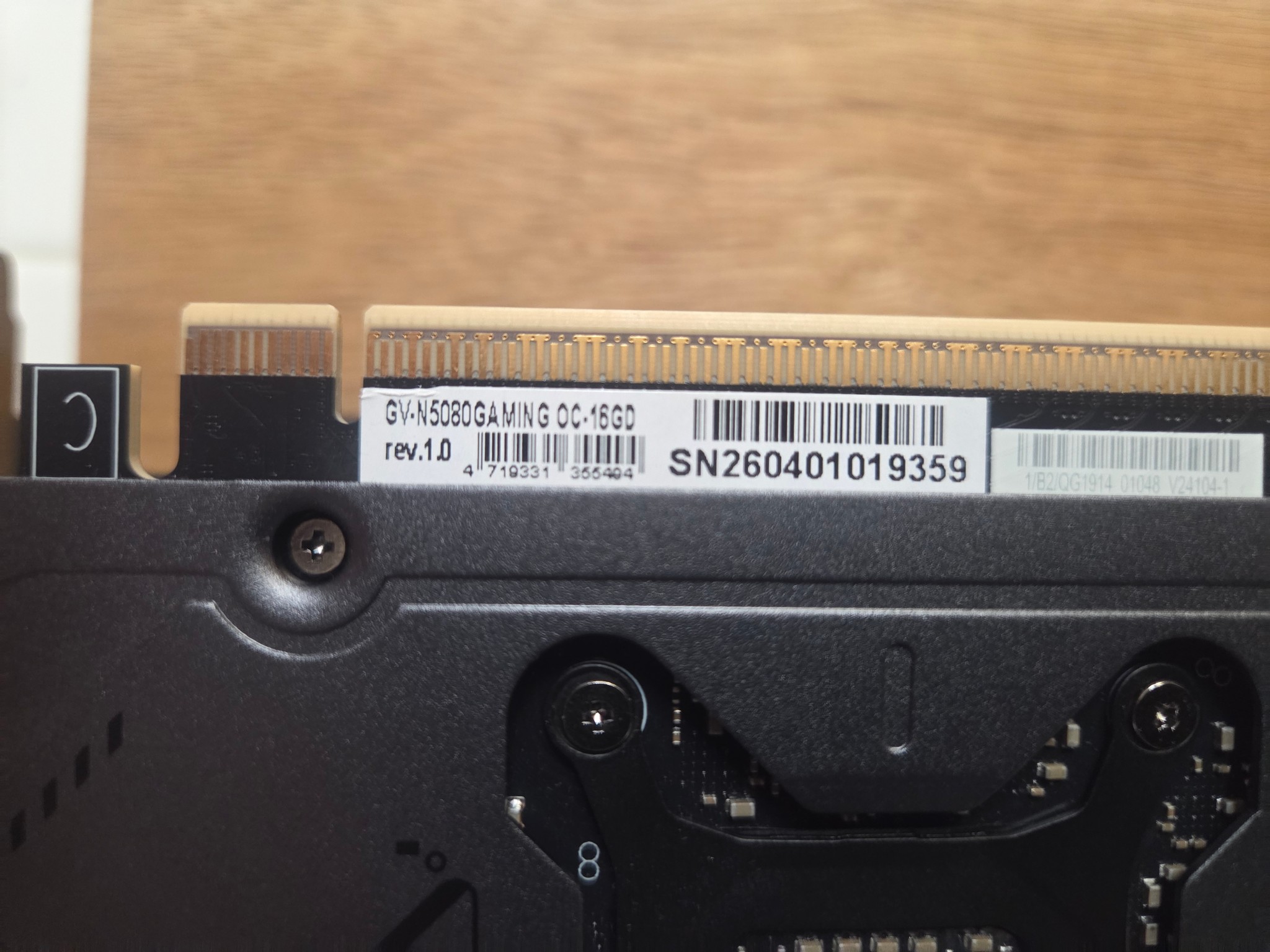 GIGABYTE GeForce RTX 5080 GAMING OC 16G