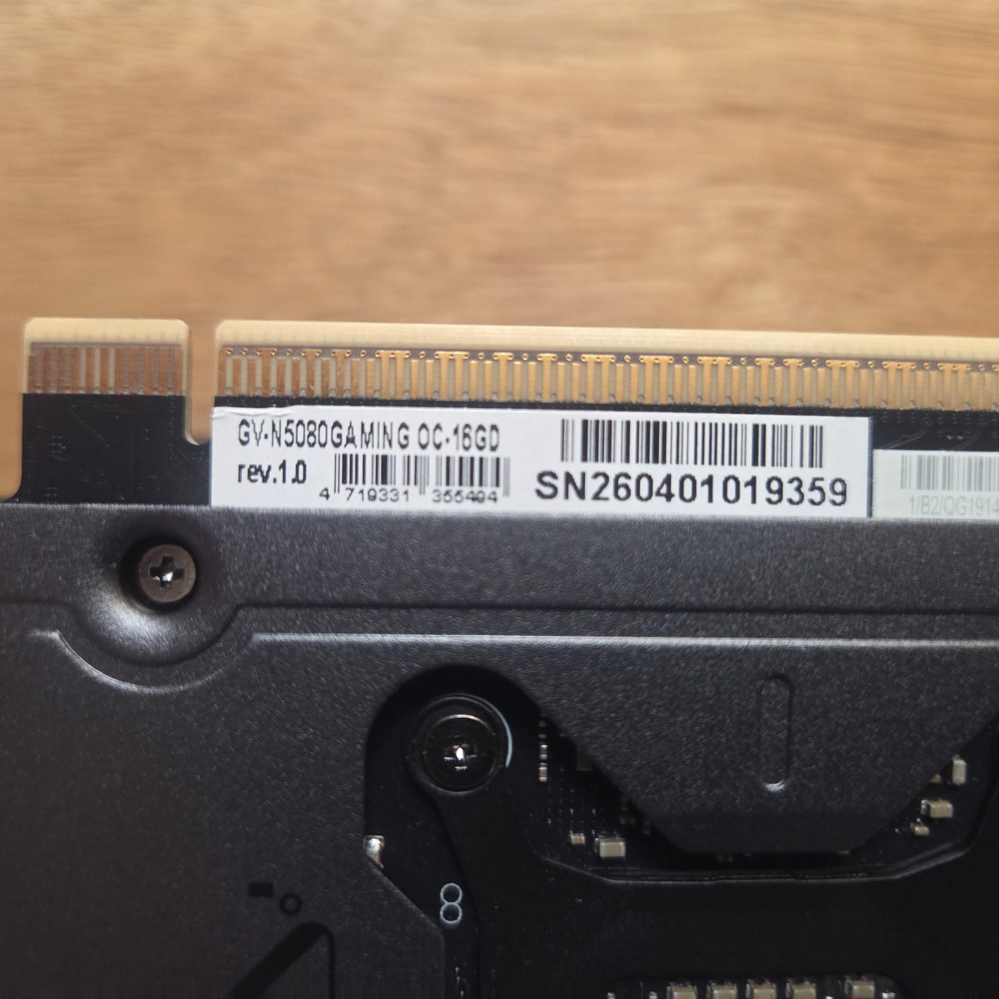 GIGABYTE GeForce RTX 5080 GAMING OC 16G