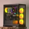 FREE SHIPPING 🖤 🌈 Black RGB Gaming PC | RX 9070 16 GB | Ryzen 5 7600x | 1TB SSD | 32 GB DDR5