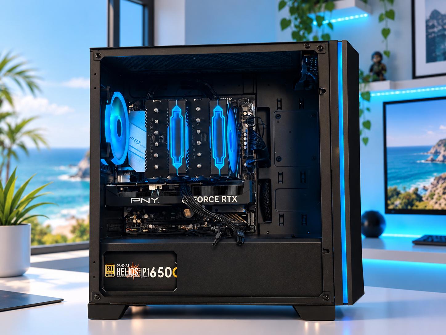 🌊 PACIFIC Gaming PC | RTX 4060 TI 16GB | Ryzen 7 5800X3D | 32GB RAM | 500GB NVME | FREE SHIPPING