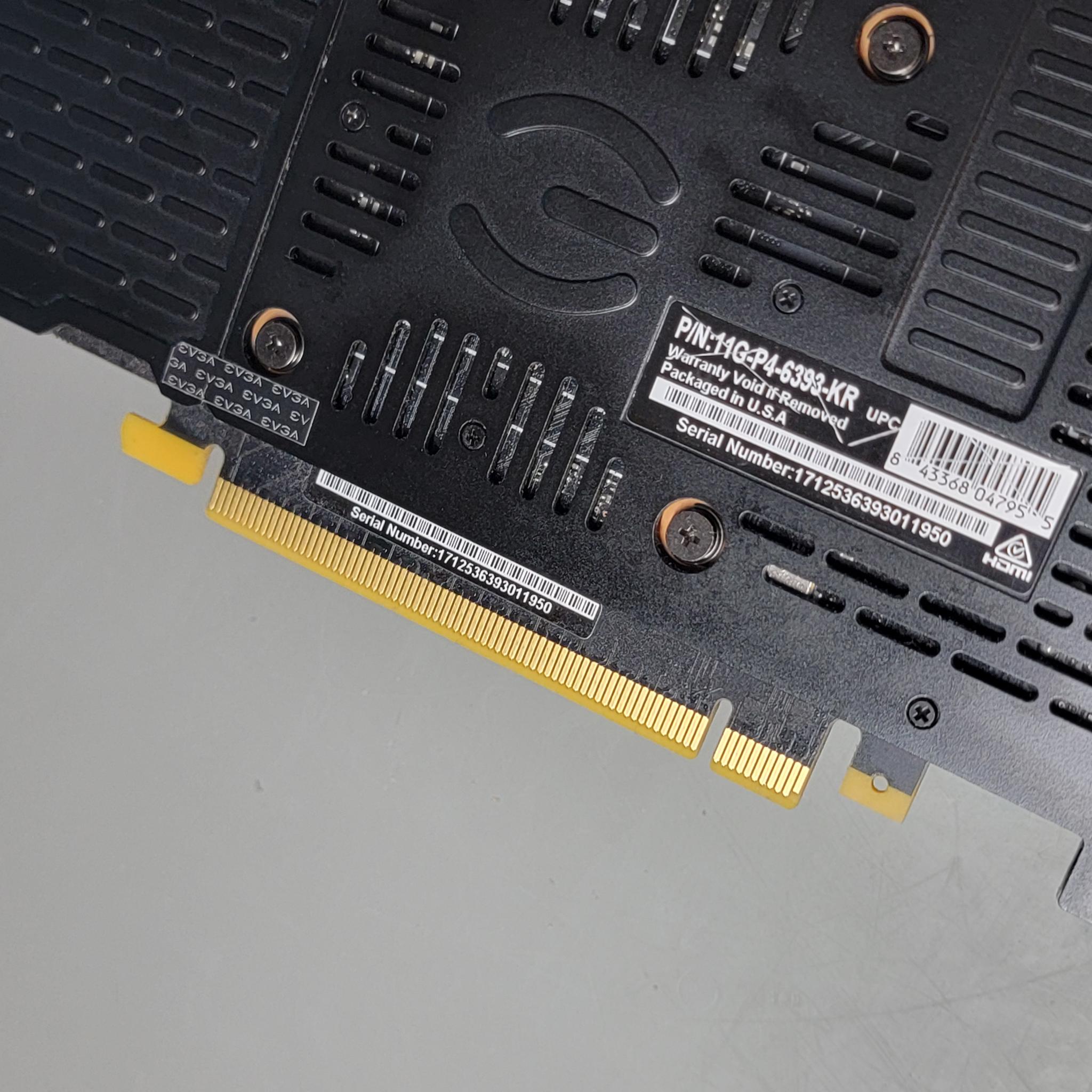 EVGA GeForce GTX 1080 Ti SC 11GB GDDR5X Graphics Card (11G-P4-6393-KR)
