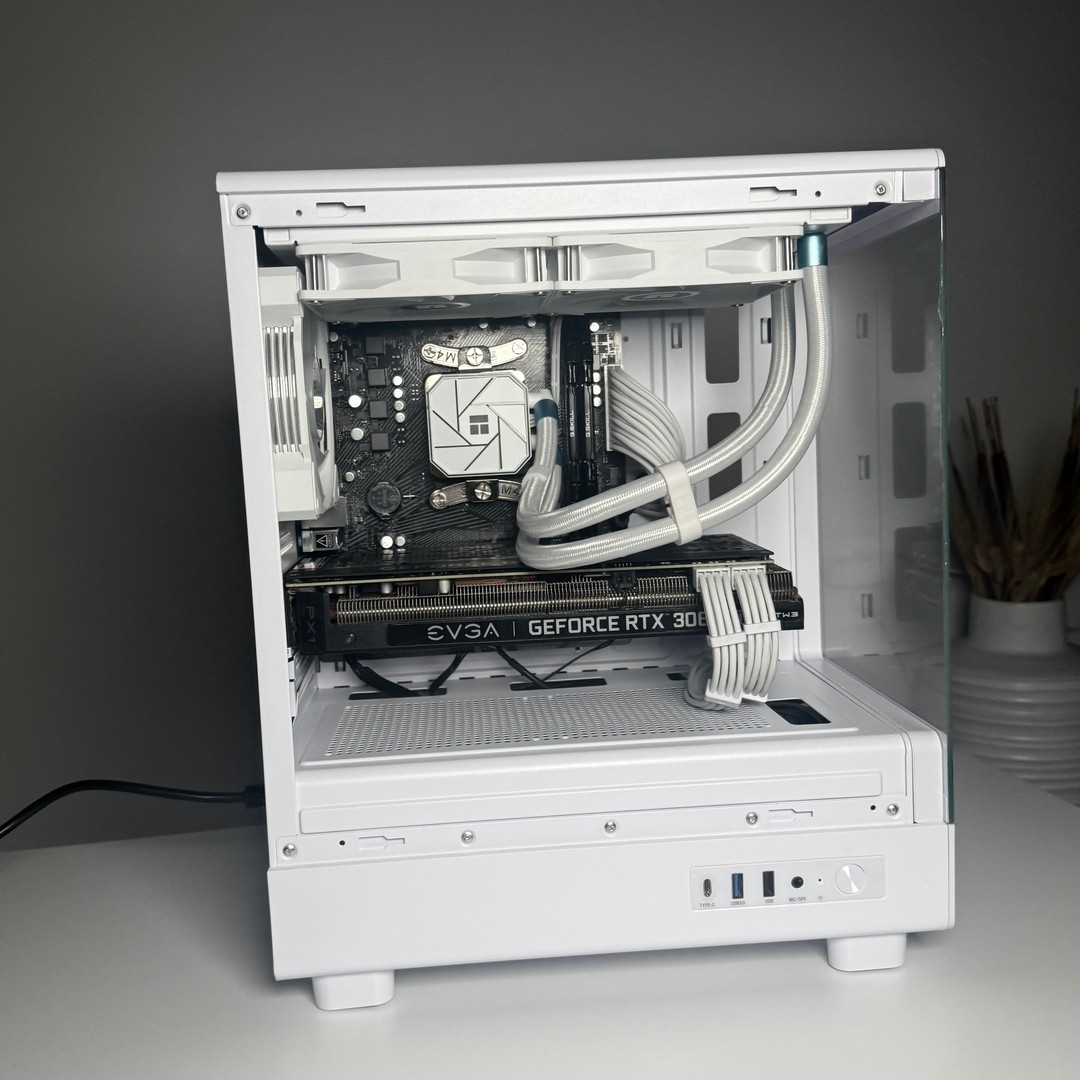 1440p High FPS White Gaming Computer🔹Rtx 3060 TI🔹 Ryzen 7 5800xt