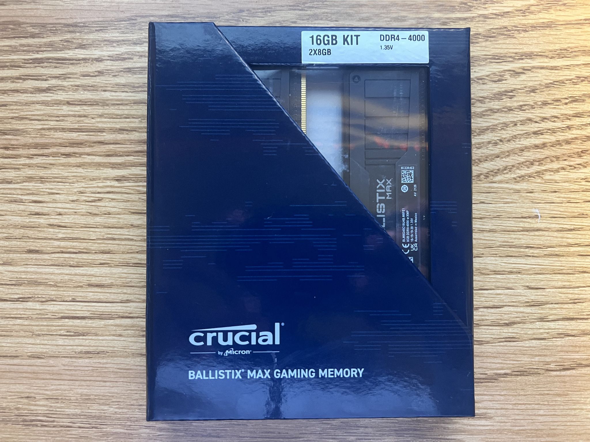 16GB (2x8GB) DDR4-4000MHz CL18 Crucial Ballistix MAX RAM Memory