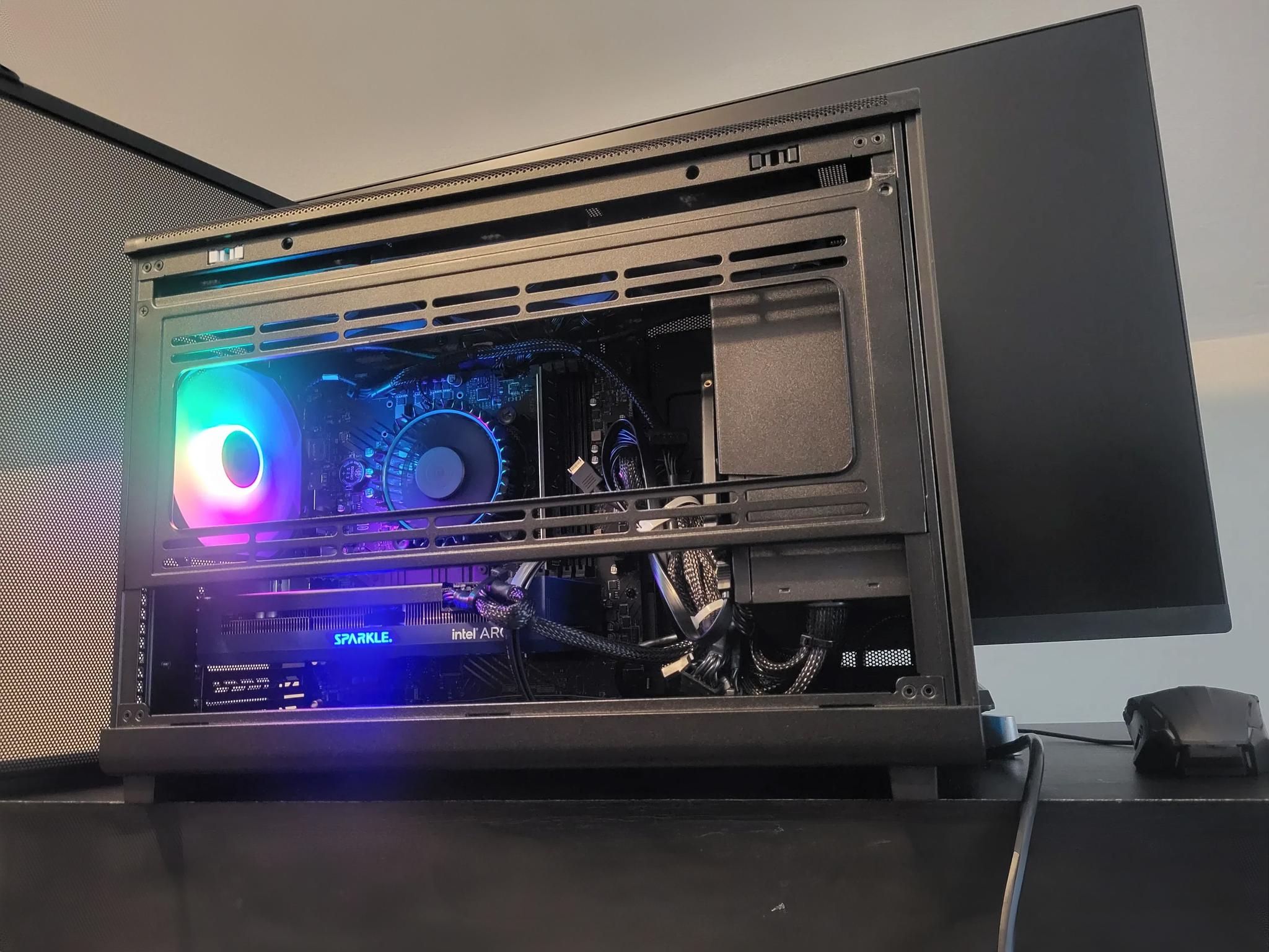 Intel i3-14100 & Arc A580 Gaming PC - 16GB RAM, 512GB SSD, Win 11 - Lian Li A3 Dan