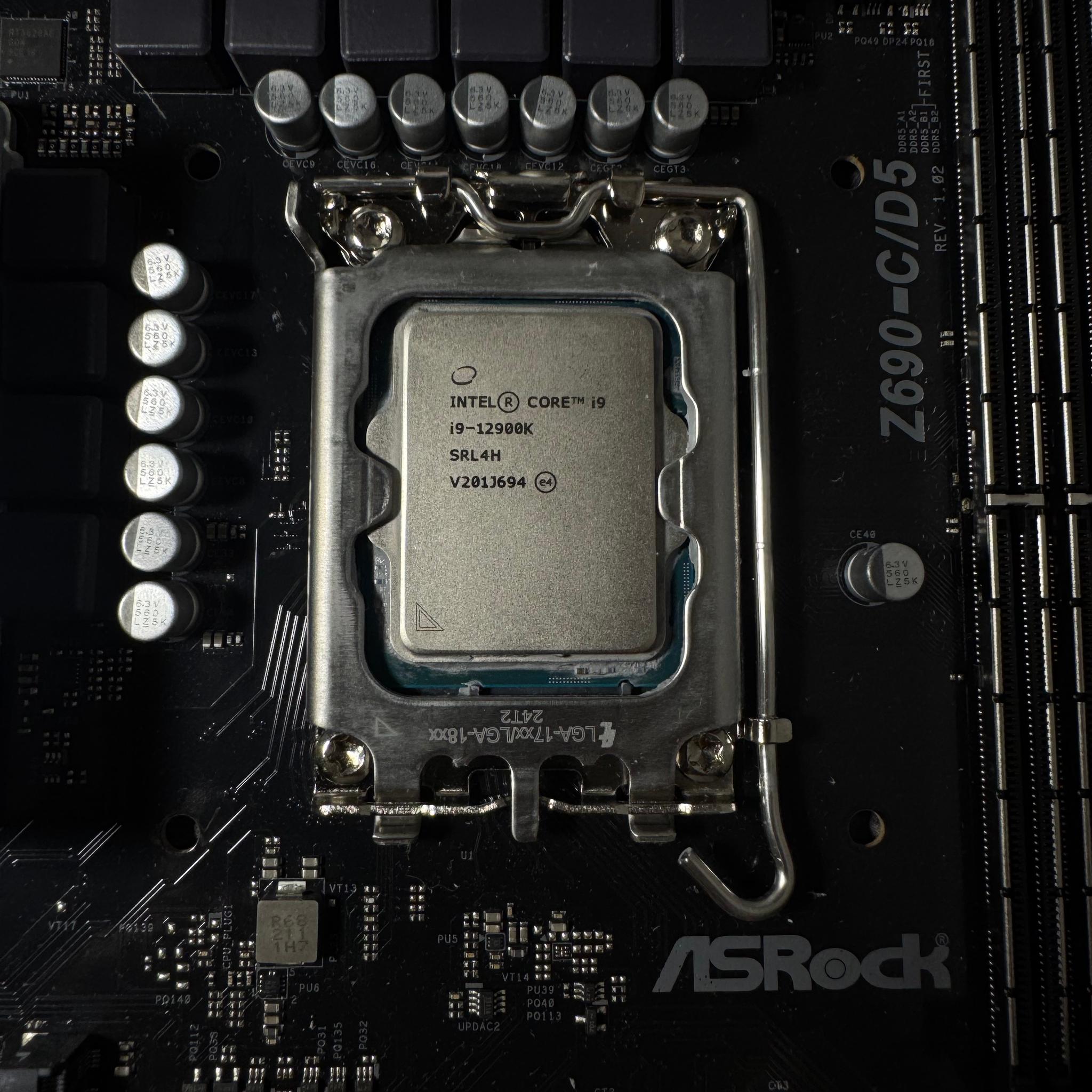 Intel Core i9-12900k + Asrock Z690 C/D5 Motherboard Combo