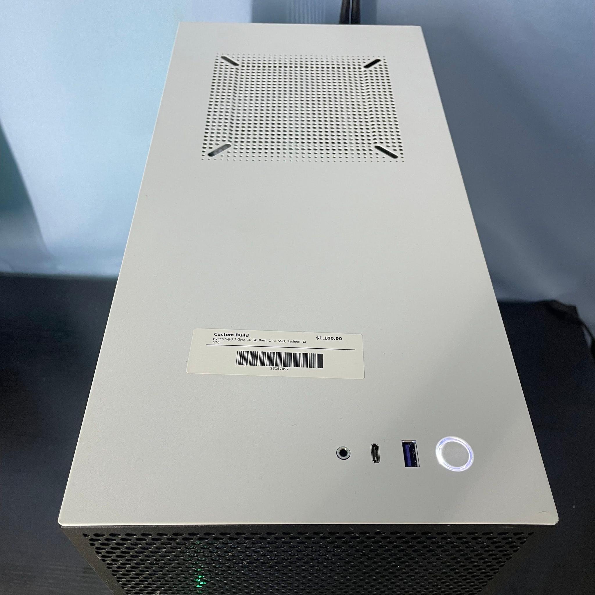 NZXT Ryzen Gaming PC | Ryzen 5 / 570 / 16GB / 1TB  SSD, Win 11 Pro + Wi-Fi