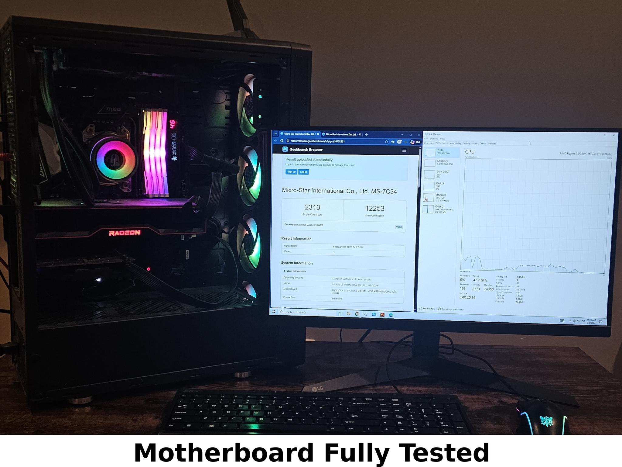 MSI MEG X570 Godlike MS-7C34 AM4 DDR4 Motherboard - Ready to Ship