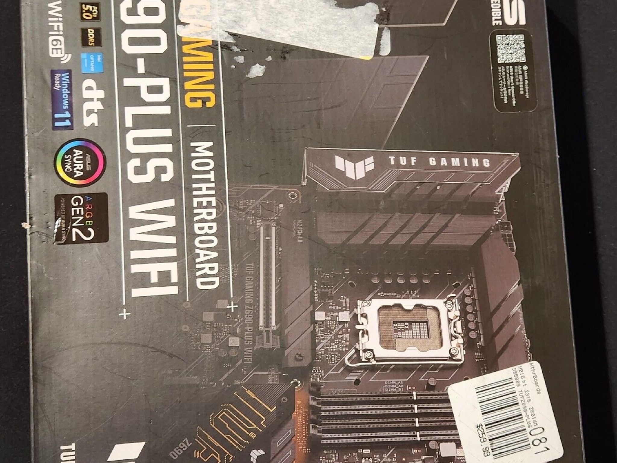 ASUS TUF Gaming Z690-Plus WiFi DDR5 LGA 1700 ATX Intel Motherboard