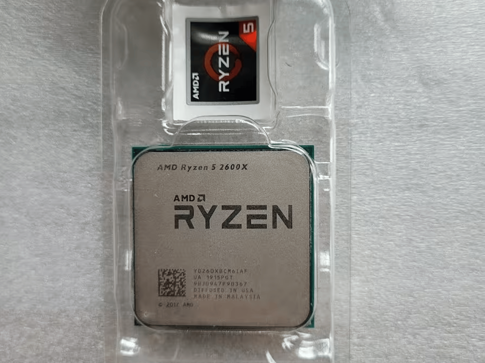 AMD Ryzen 2nd Gen 5 2600X - 4.2 GHz Six Core (YD260XBCM6IAF) CPU Processor w/ Wraith Stealth cooler