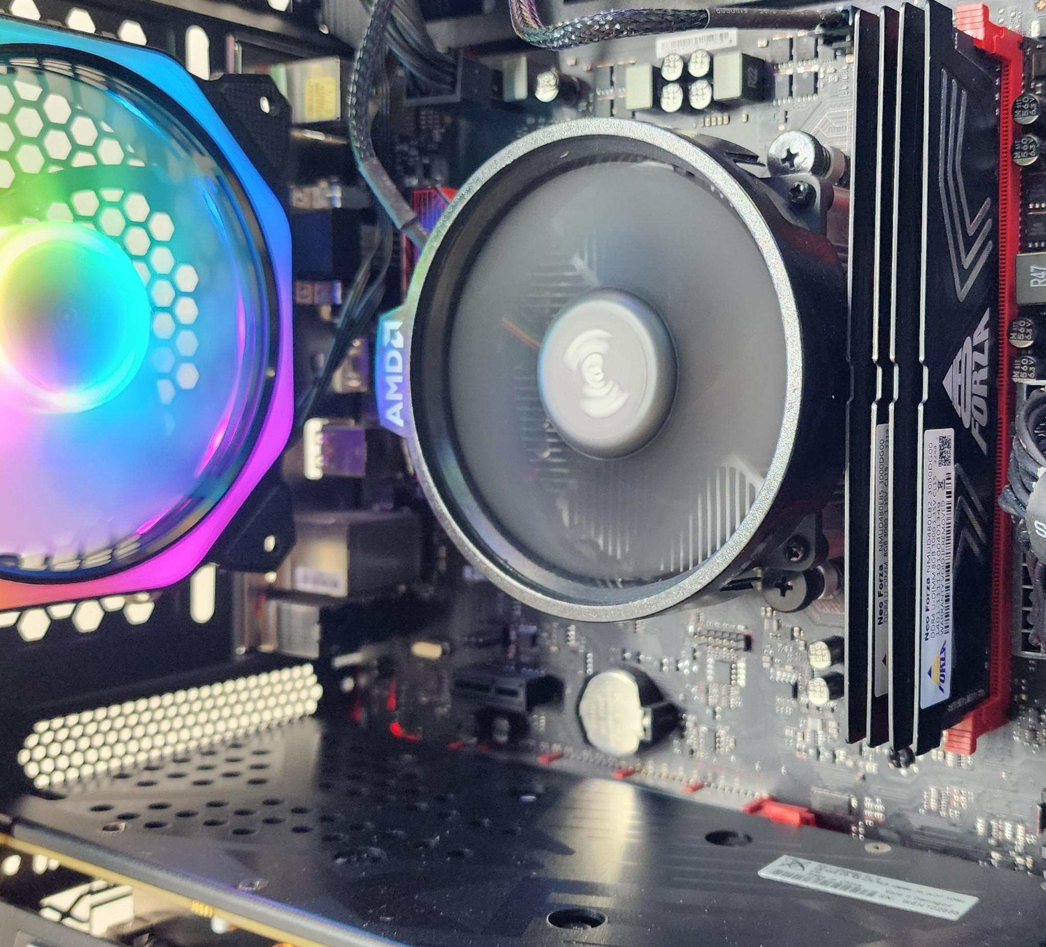 Gaming PC Ryzen 5 2600 16GB RAM 256GB SSD+1TB HDD RX 570 8GB Windows 11 Computer