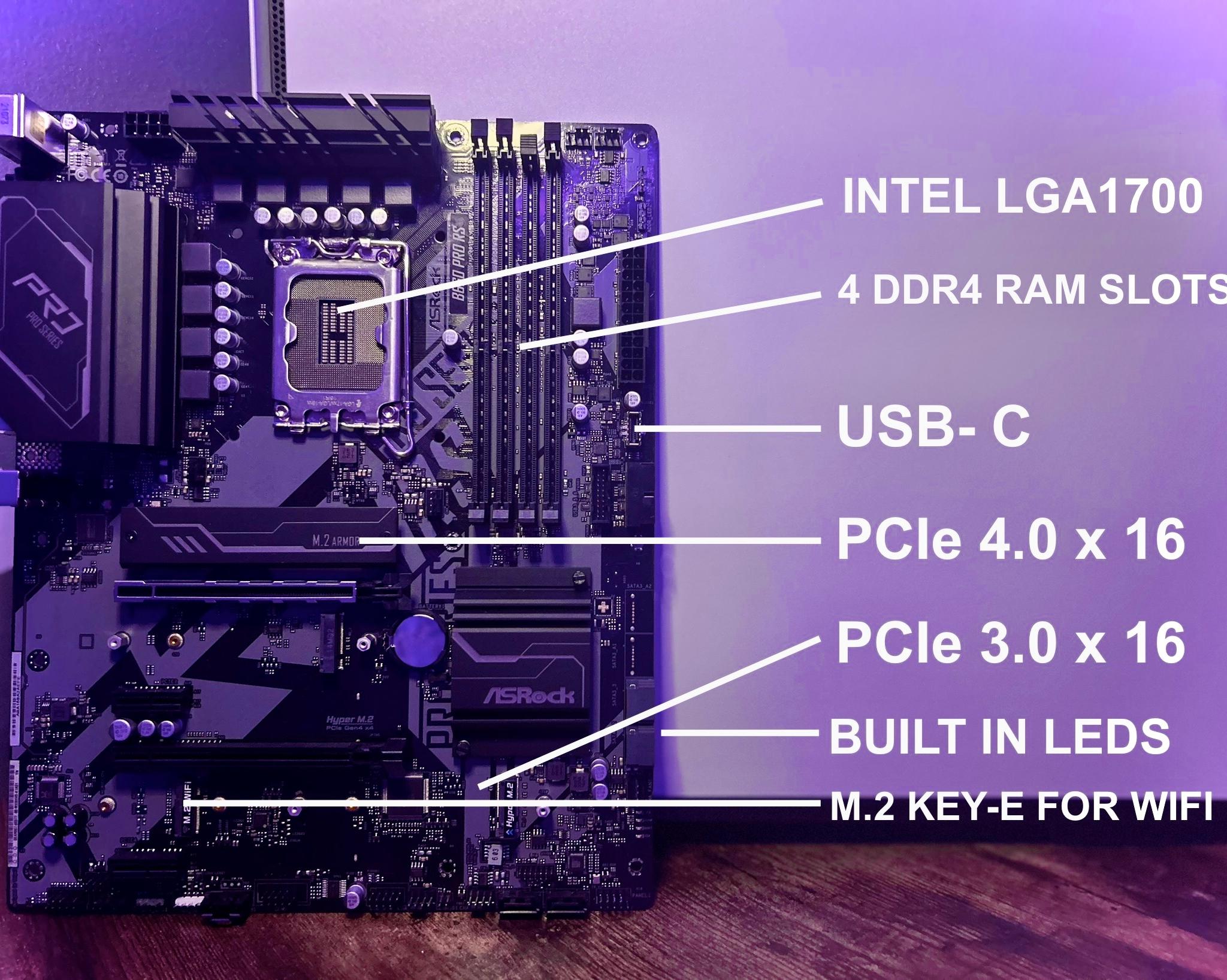 INTEL ATX MOTHERBOARD | ASROCK B660 PRO RS | INTEL B660 SERIES | LGA170 COMPATIBLE |