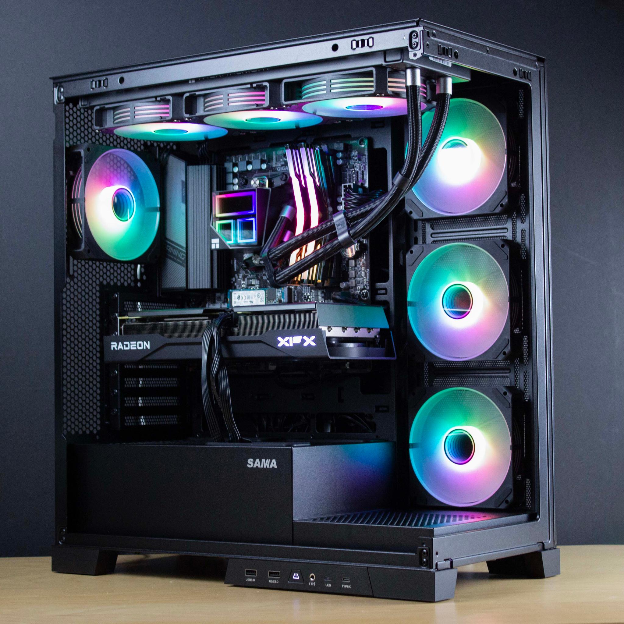 ♠️⚡🗡️Onyx V2 - 1440P Gaming PC | RX 9060 XT 16GB, Ryzen 7 5700X, 32GB RAM, 1TB SSD | ARGB 🗡️⚡♠️