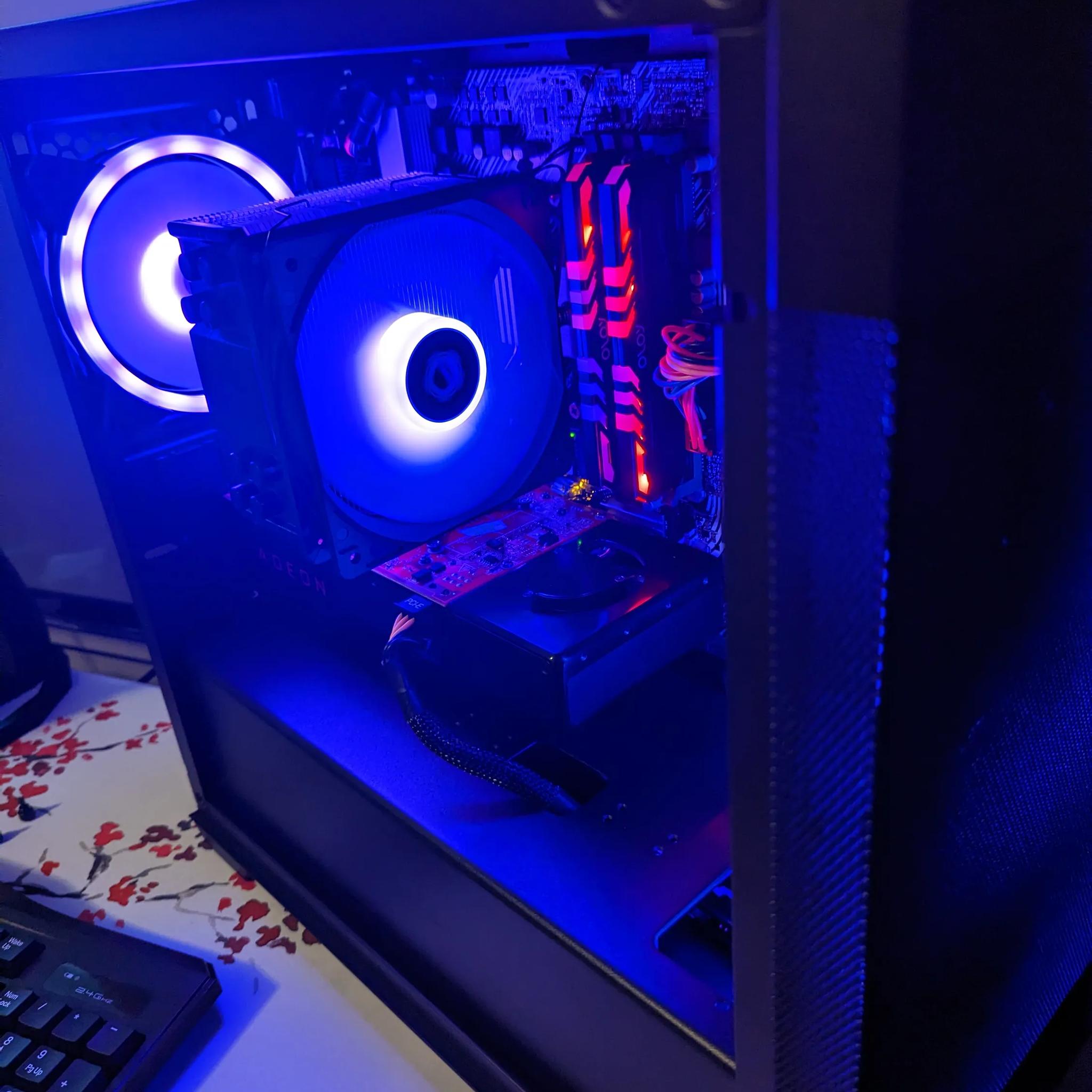 Gaming PC Ryzen 5 5500, 16GB DDR4, 512GB SSD, RX 570X 8GB