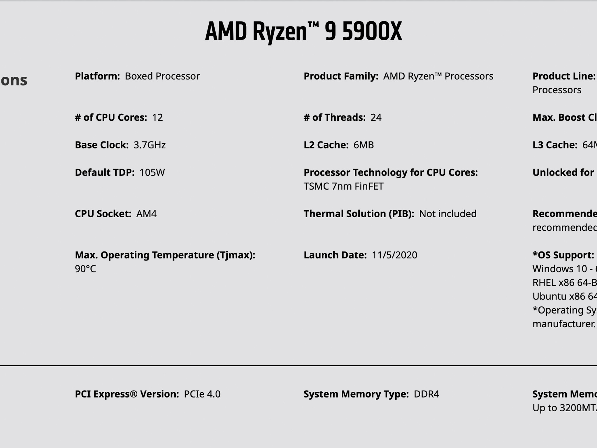 AMD Ryzen 9 5900X