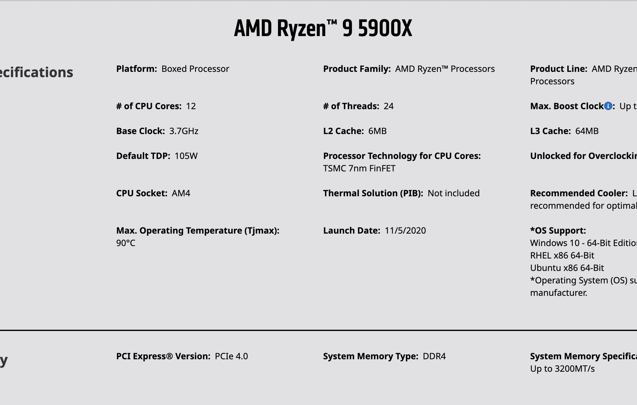 AMD Ryzen 9 5900X