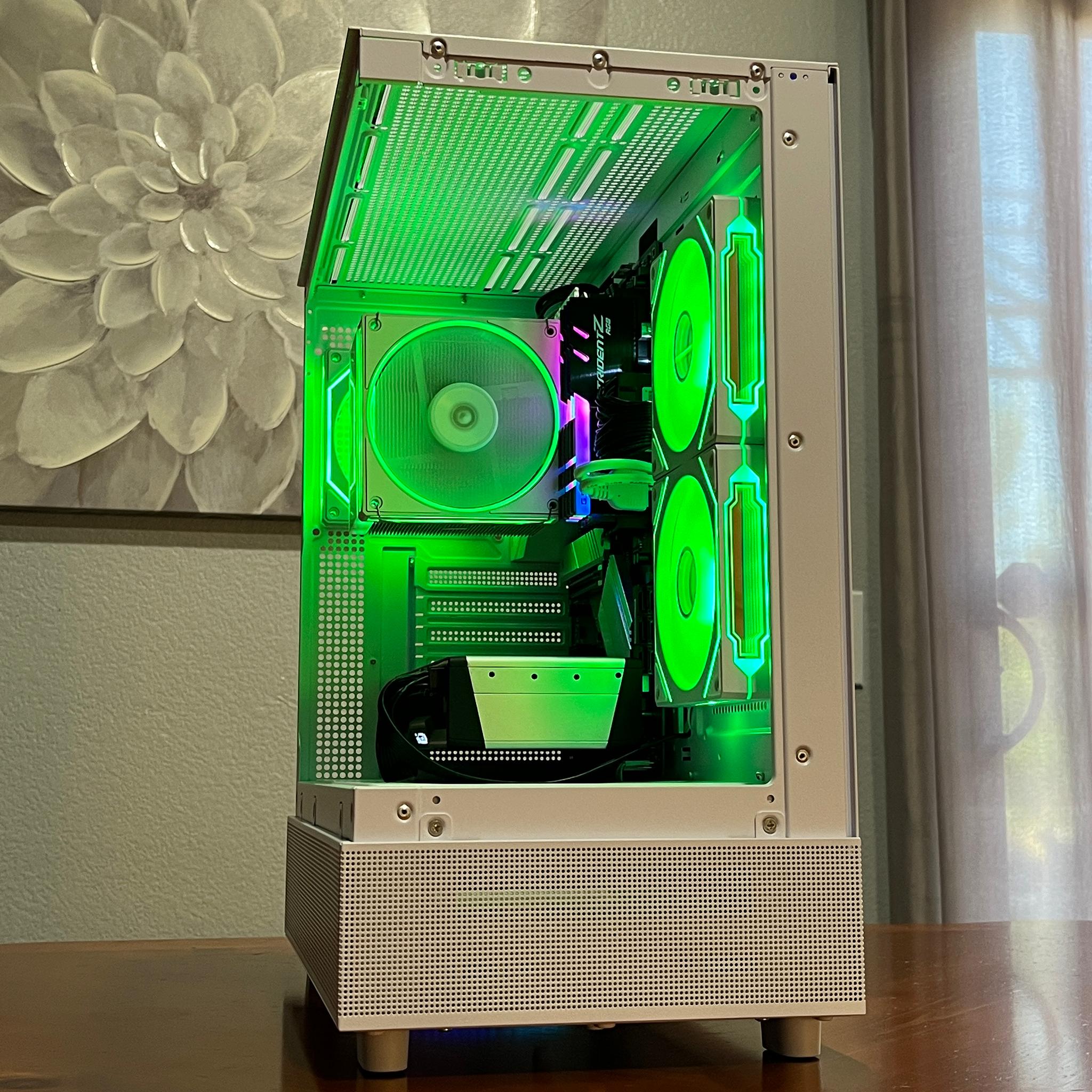 SAPPHIRE RX 6800 XT 16GB, Ryzen 7 5800X, 32GB 3200MHz | White RGB Gaming Computer/PC