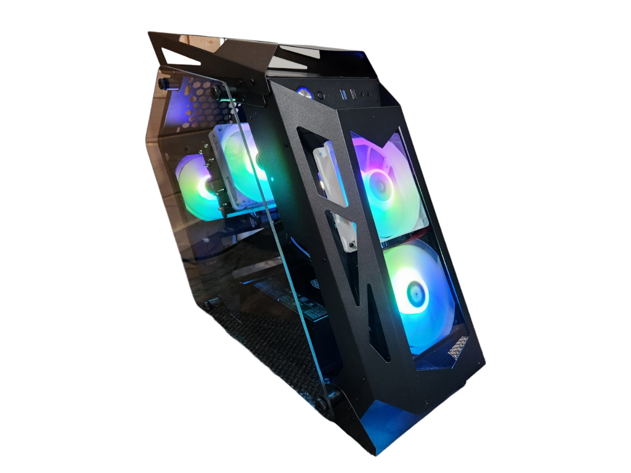 🚁Chopper🥷: GTX 1080 + Ryzen 7 + 1TB SSD + 16GB RGB RAM + 4 RGB Fans (Angled RGB Gaming PC)