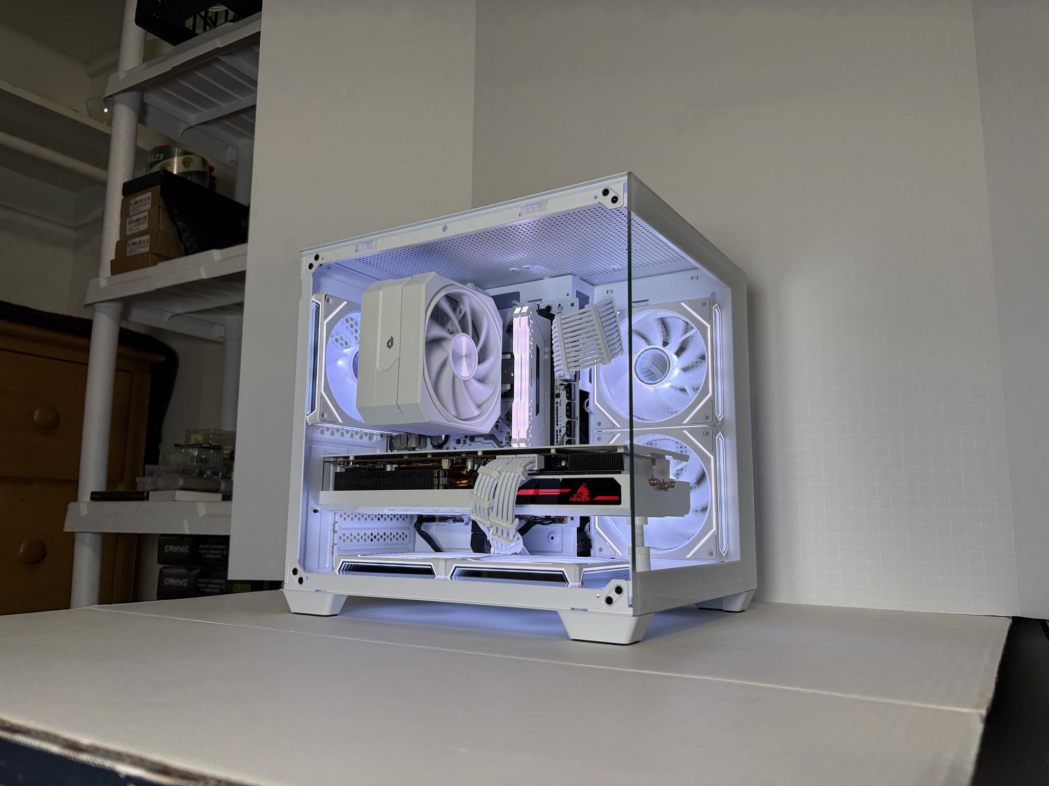 🔥 RX 6800 + Ryzen 5 5600 – White Gaming PC – 1440p Ultra Monster | 1TB NVMe | 16GB RAM