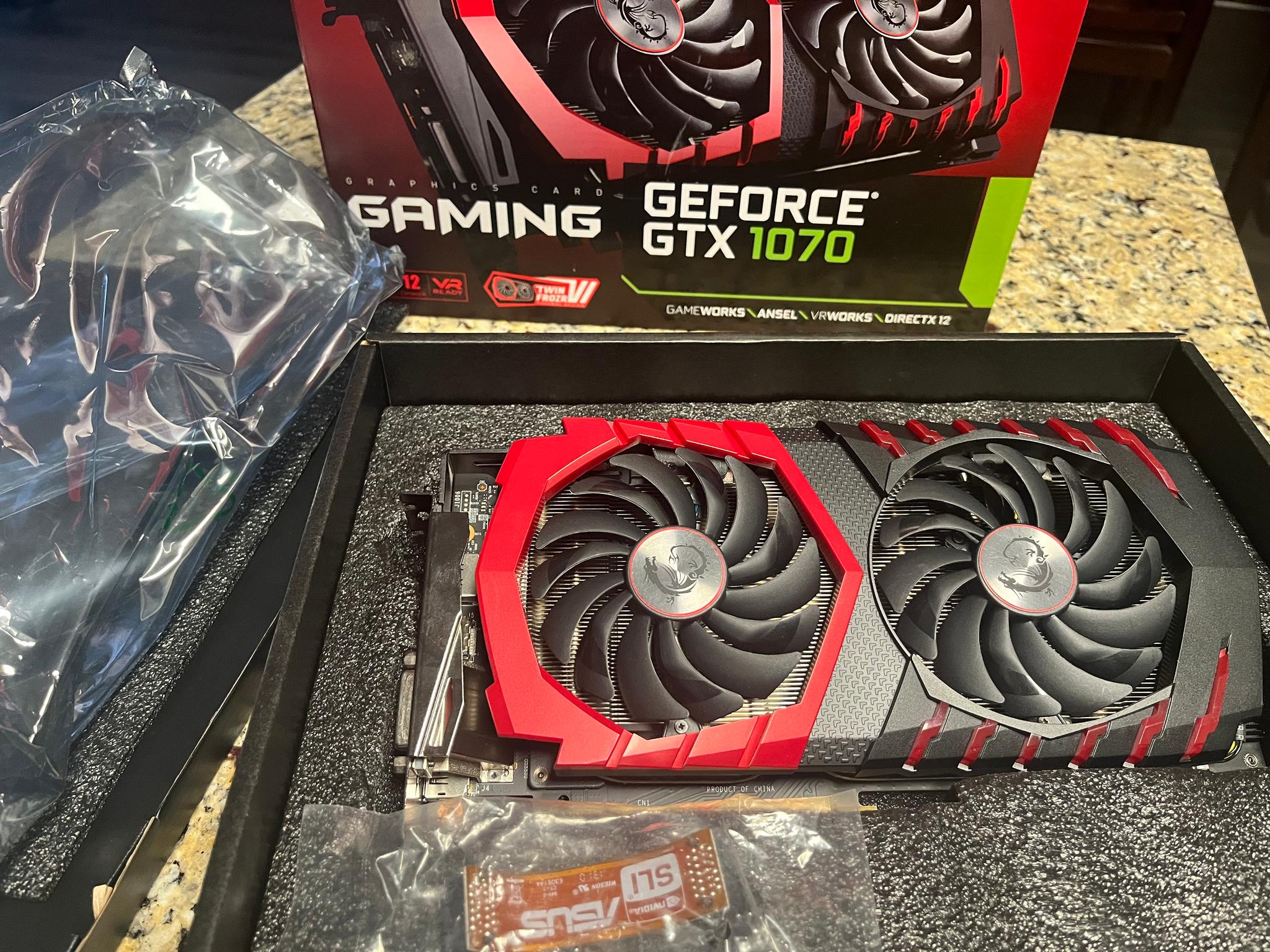 MSI GTX 1070 Gaming + NZXT H210i ITX case