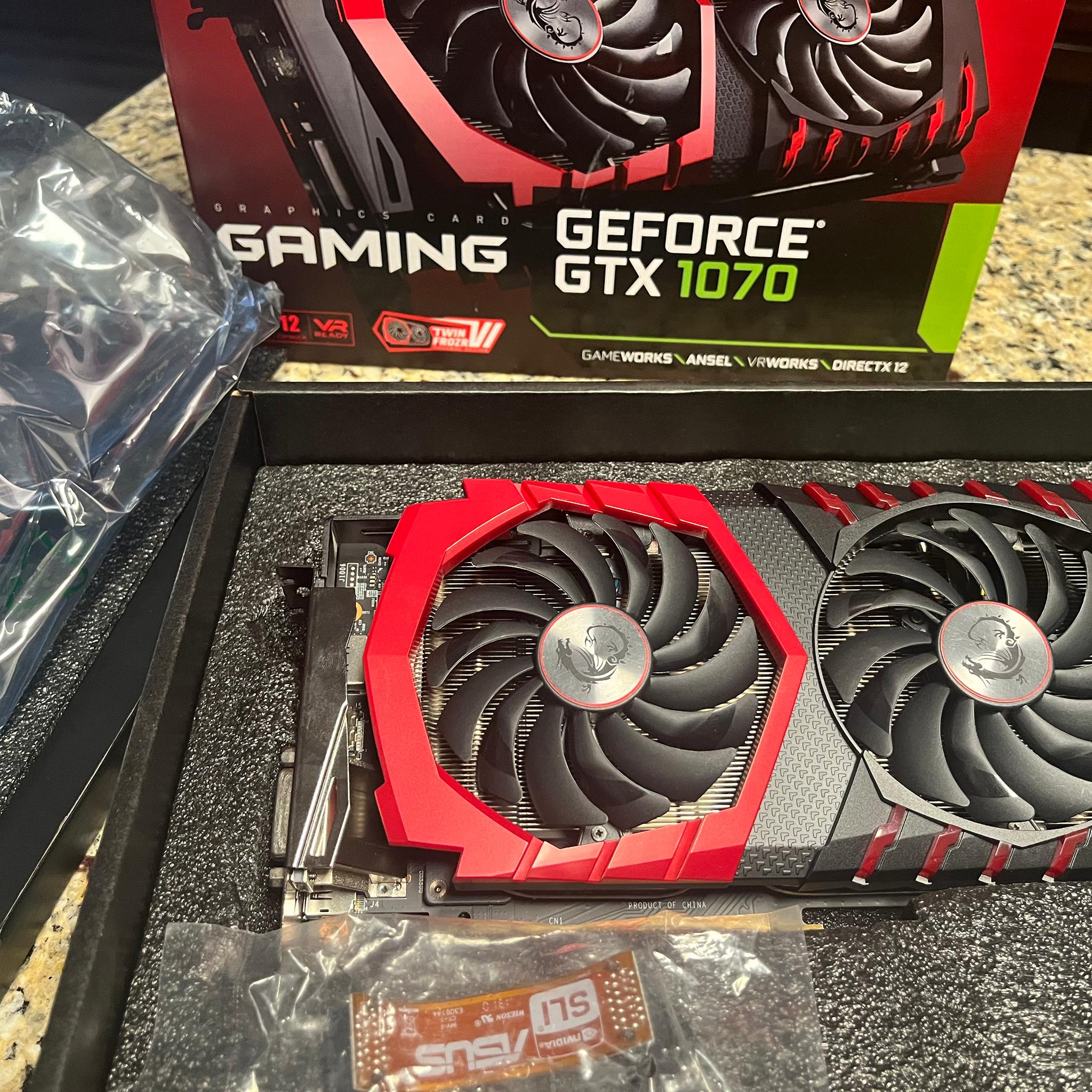 MSI GTX 1070 Gaming + NZXT H210i ITX case