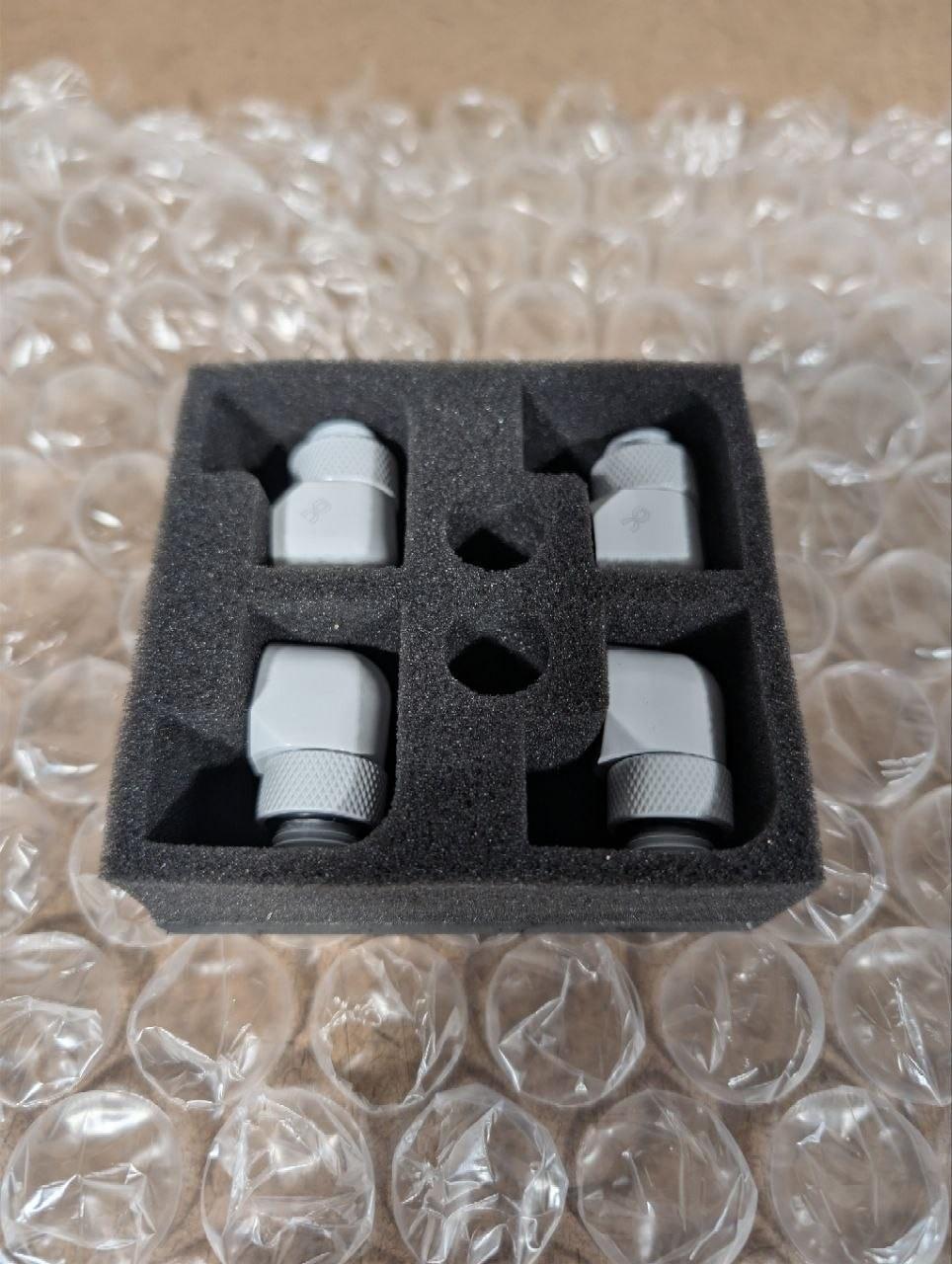Alphacool Eiszapfen L-Connector Rotatable G1/4 AG to G1/4 IG-4pcs Set (17619)