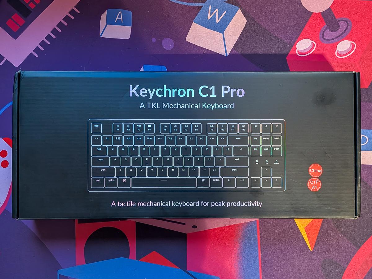 Keychron C1 Pro Mechanical Keyboard K Pro Red Switches White LED QMK/VIA Wired