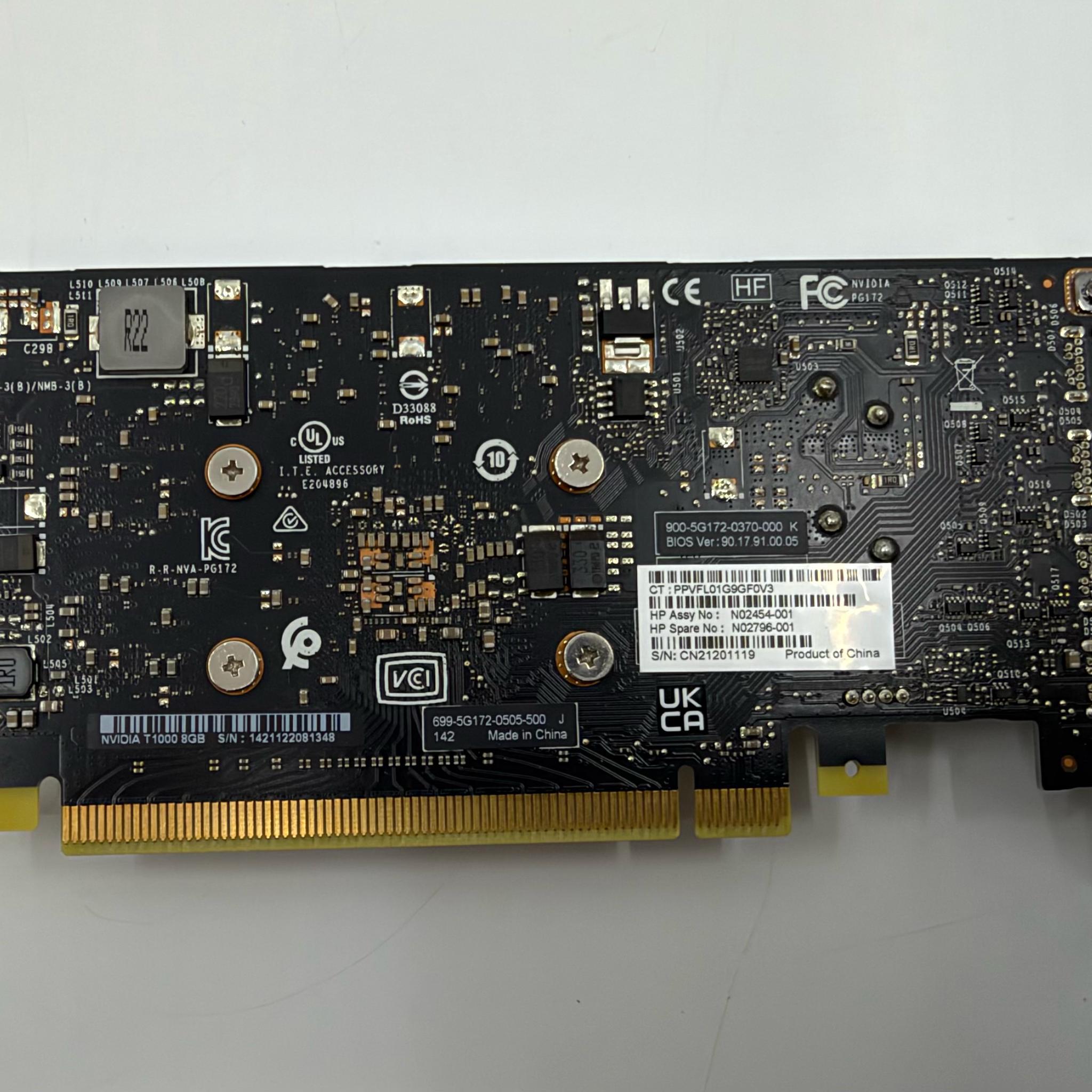 Nvidia Quadro T1000 8GB GDDR6 Workstation GPU Mint