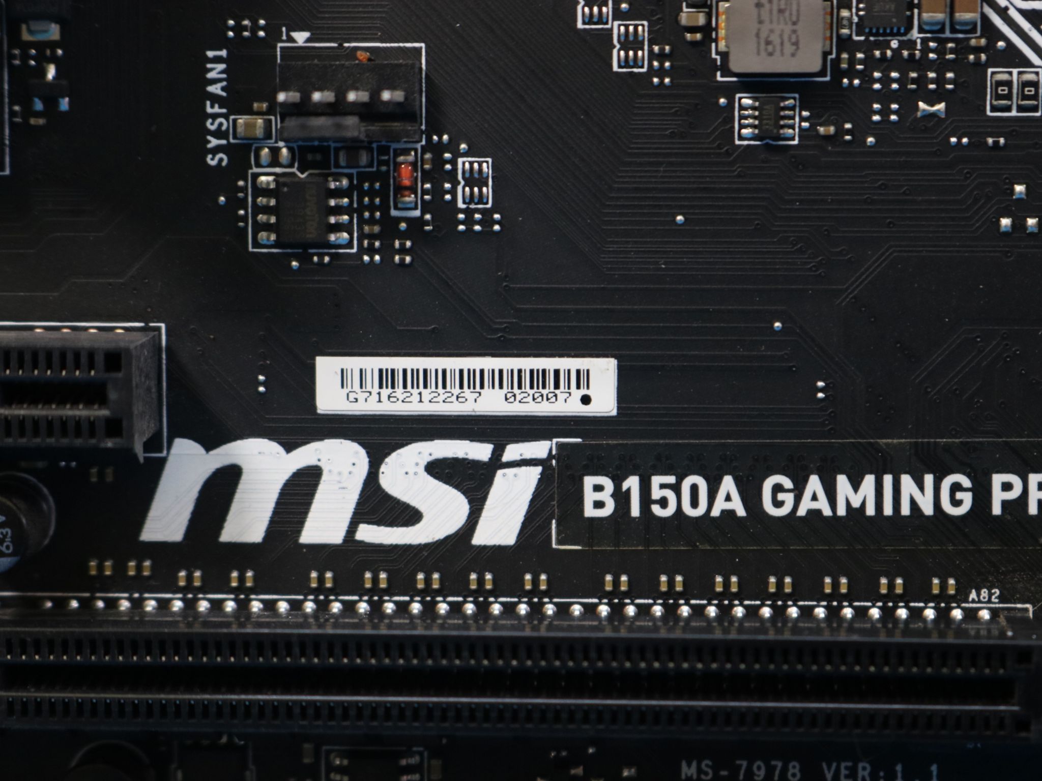 MSI B150A Gaming Pro Intel LGA1151/Socket H4 DDR4 ATX Motherboard & I/O Shield MS-7978