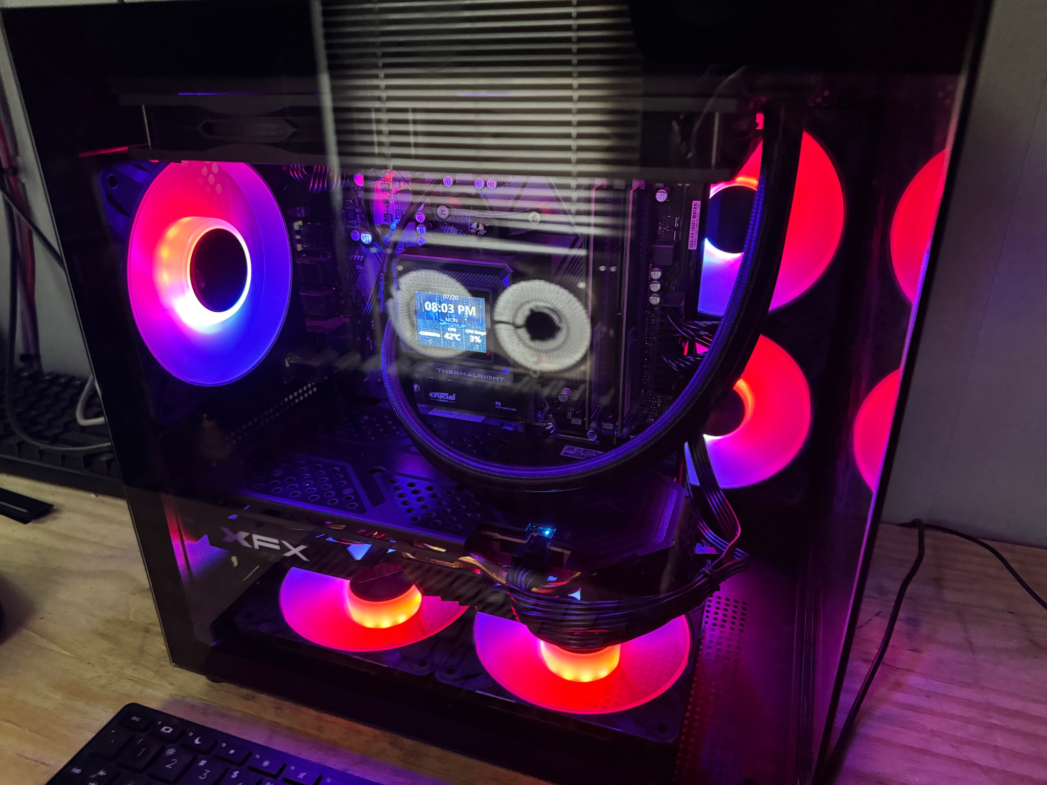 Great 1080p Gaming PC!! Ryzen 5 4500, 16gigs of Ram, XFX RX580 GPU, 1TB NVMe, 1TB HDD, 850w PSU