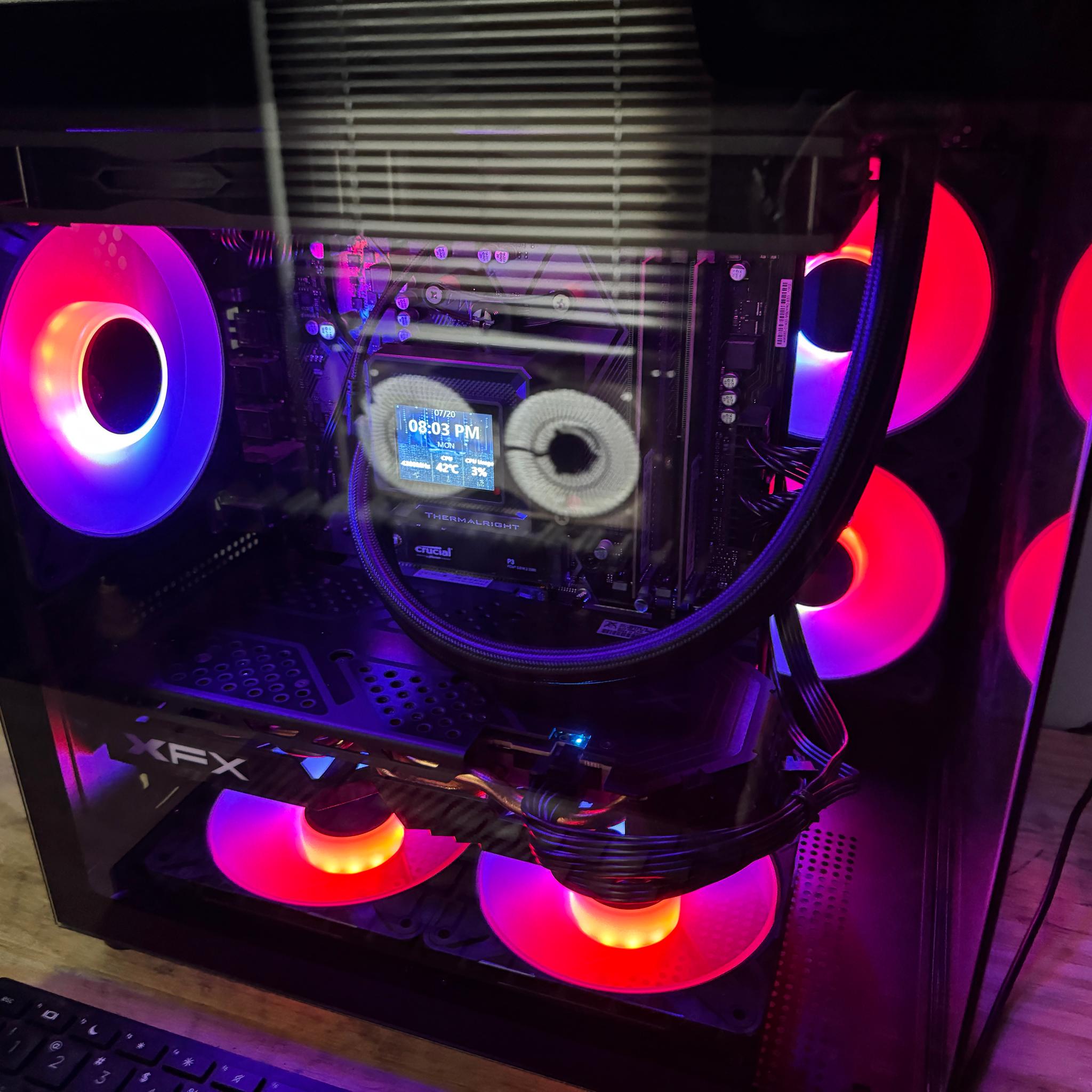 Great 1080p Gaming PC!! Ryzen 5 4500, 16gigs of Ram, XFX RX580 GPU, 1TB NVMe, 1TB HDD, 850w PSU