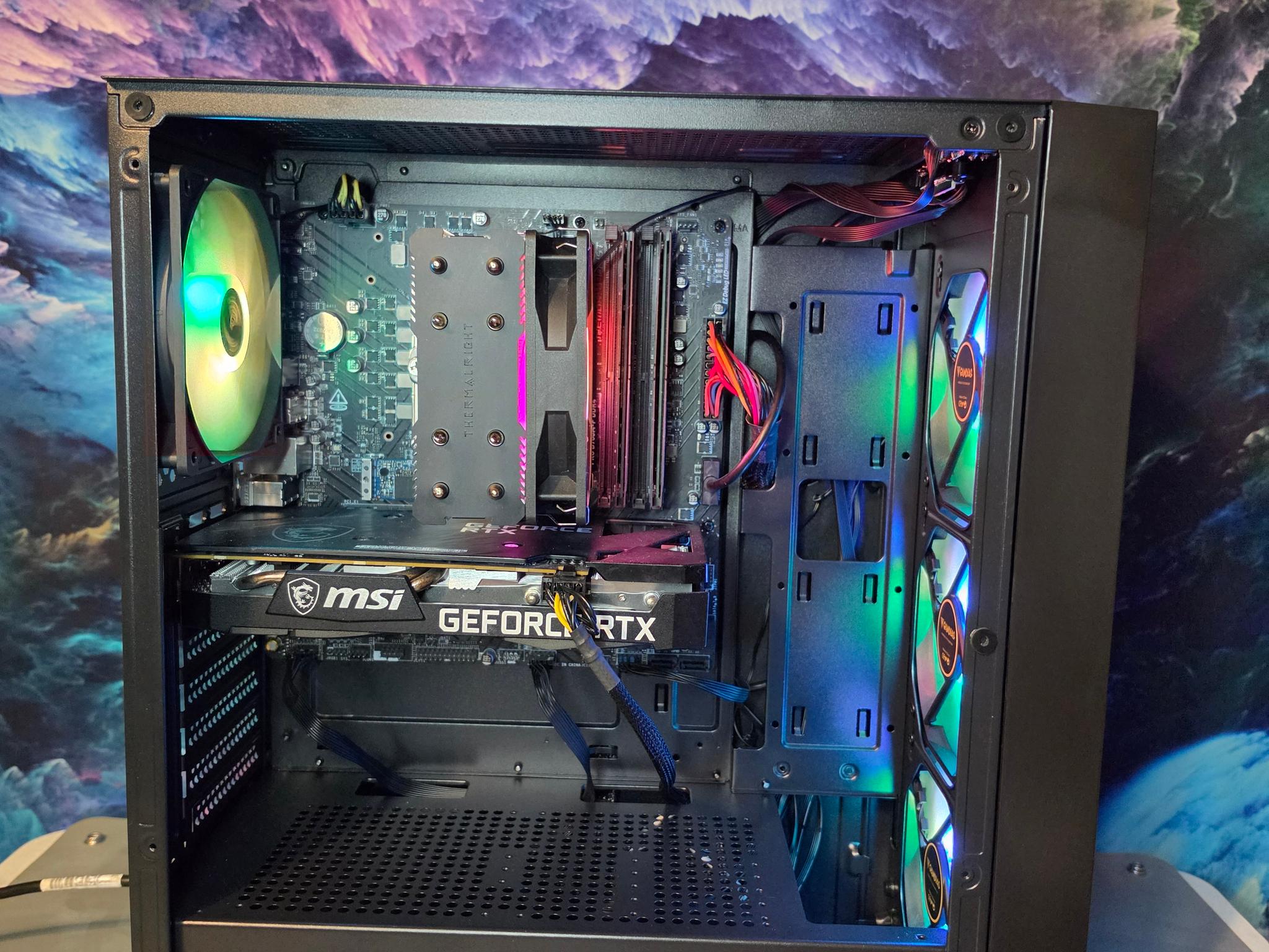 MSI RTX 3060 12GB + Intel i3 12100f PC Build #61