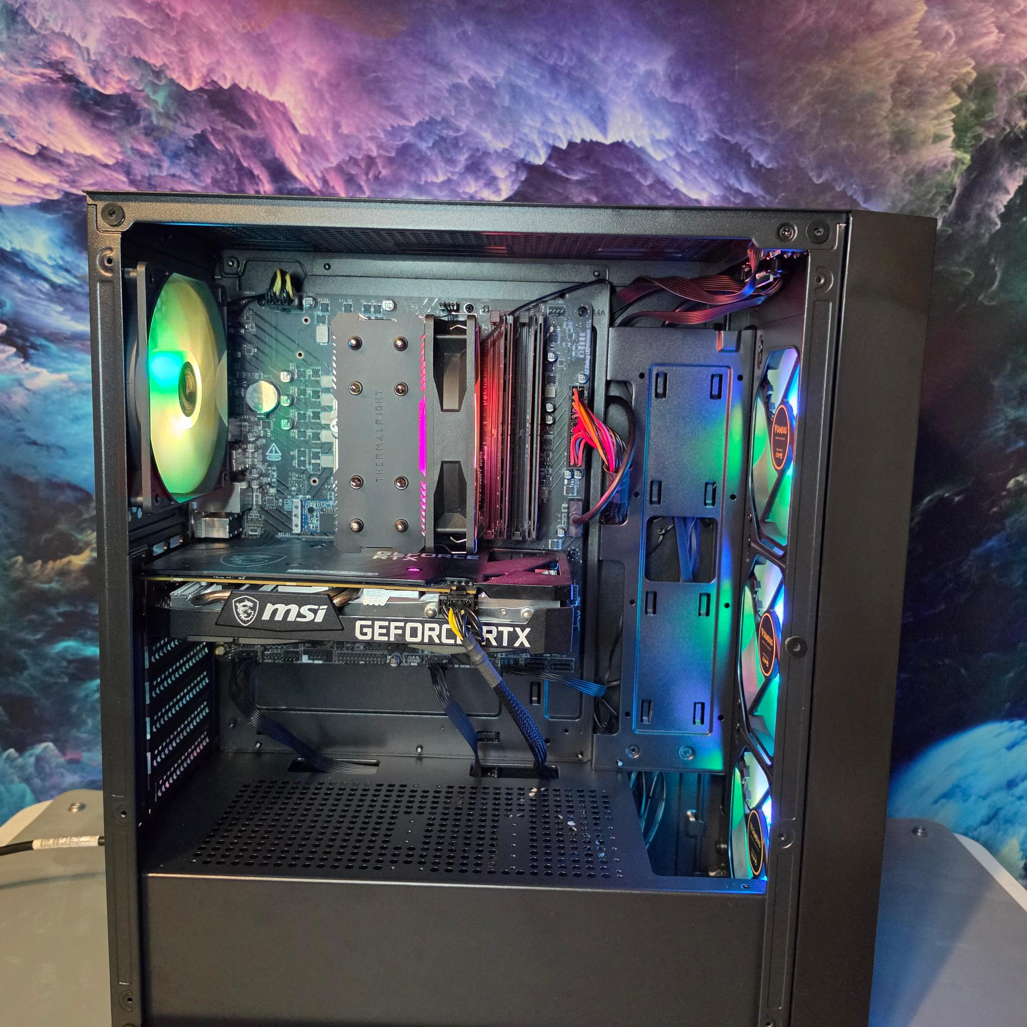 MSI RTX 3060 12GB + Intel i3 12100f PC Build #61