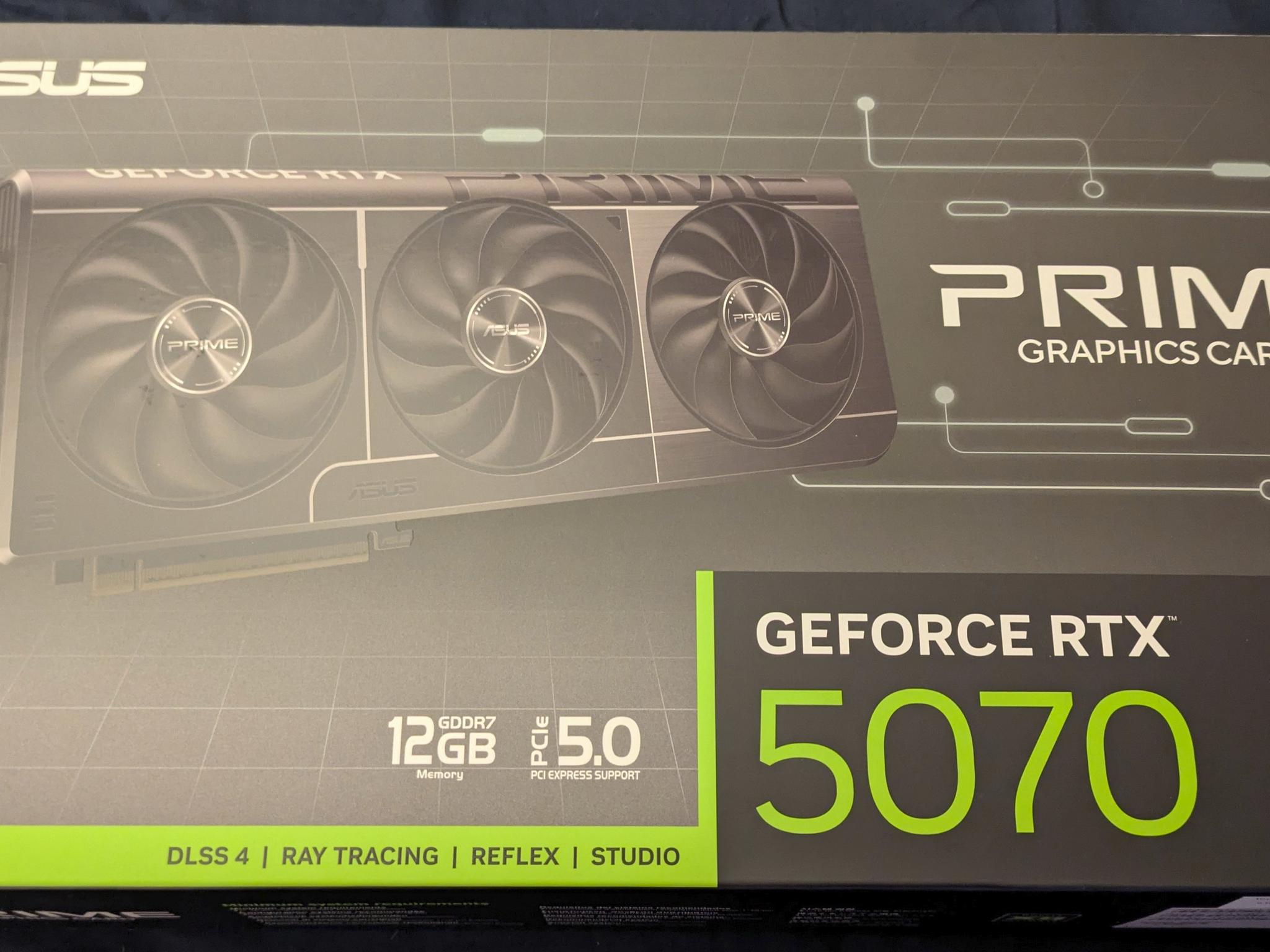 🔥 NEW — ASUS NVIDIA GeForce RTX 5070 12G Prime Triple Fan SFF-Ready Video Card 🔥