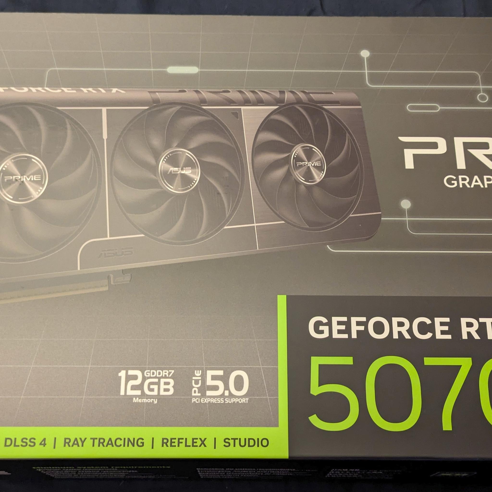 🔥 NEW — ASUS NVIDIA GeForce RTX 5070 12G Prime Triple Fan SFF-Ready Video Card 🔥