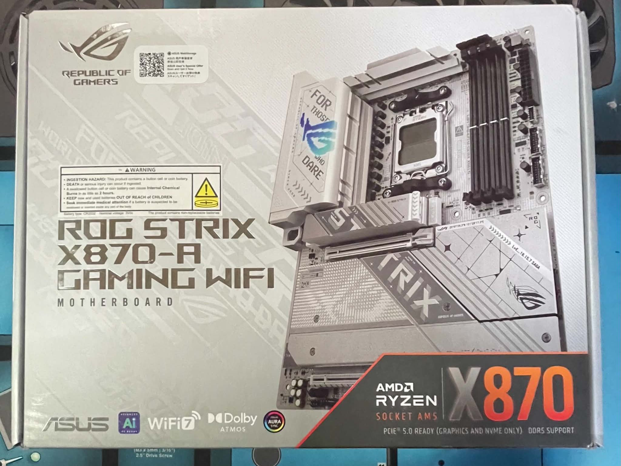 Asus Rog Strix X870-A Gaming WiFi