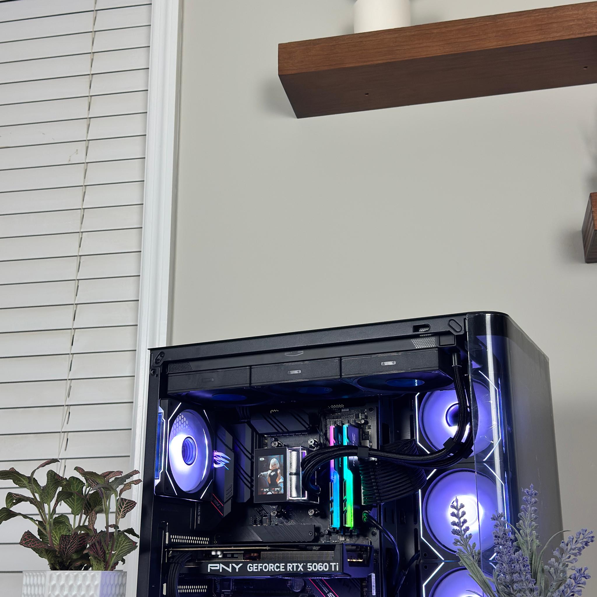 Ryzen 7 5800X | RTX 5060 Ti Gaming PC | 32 GB RAM | Smooth 1440p |  RGB + LCD AIO