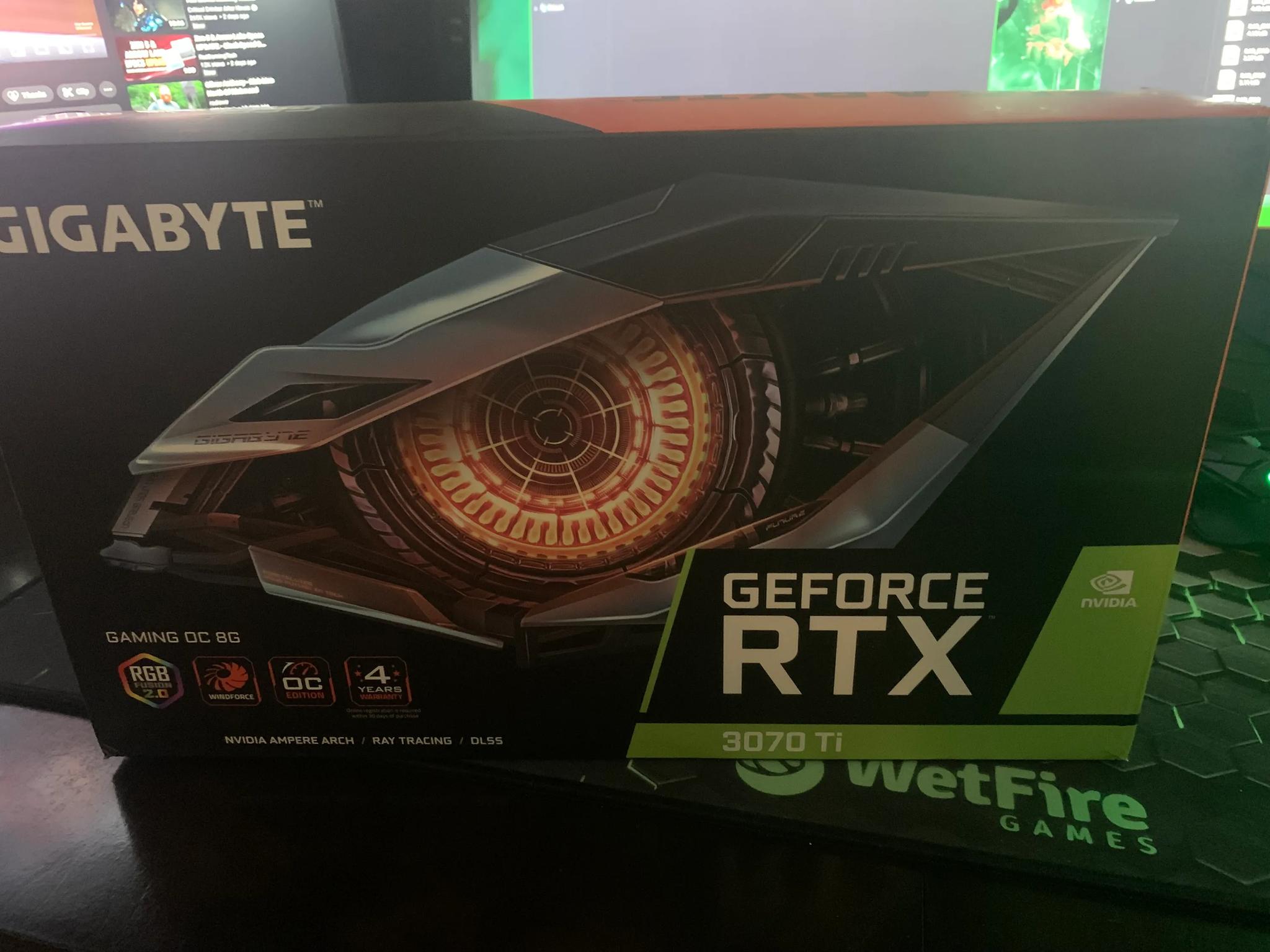 Gigabyte Gaming OC RTX 3070 TI, LNIB Like New In Box! Never Used!