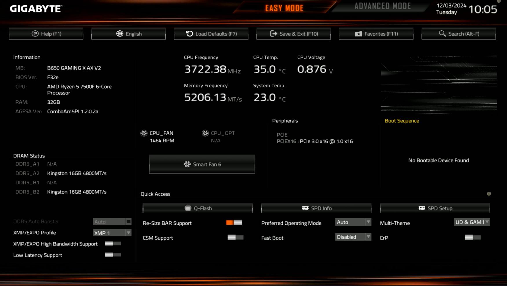 Gigabyte B650 Gaming X AX V2 AMD AM5 7000 8000 and 9000 series