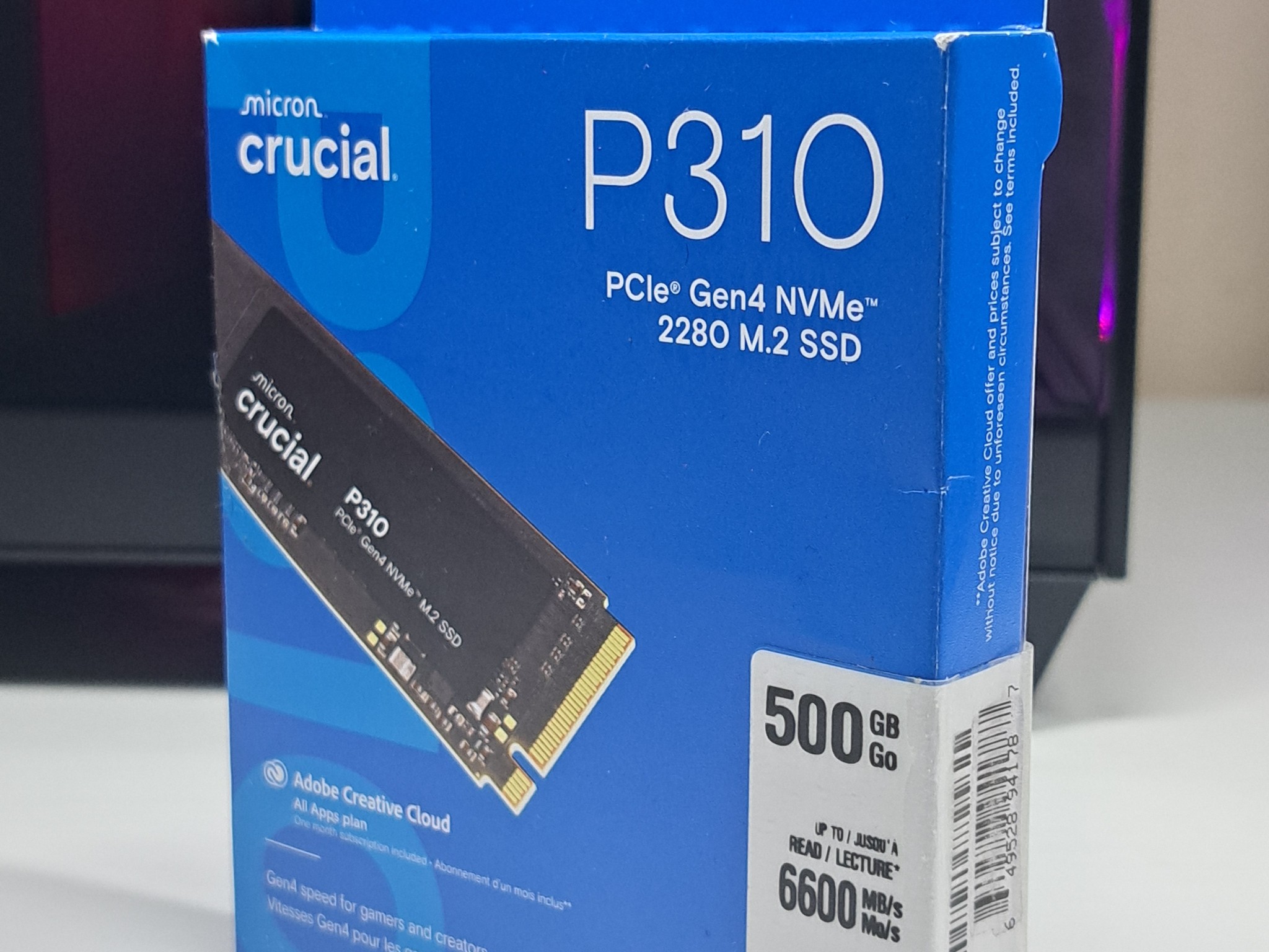 Crucial Gen4 500GB NVMe | 6600 Mb/s | FREE 🚚