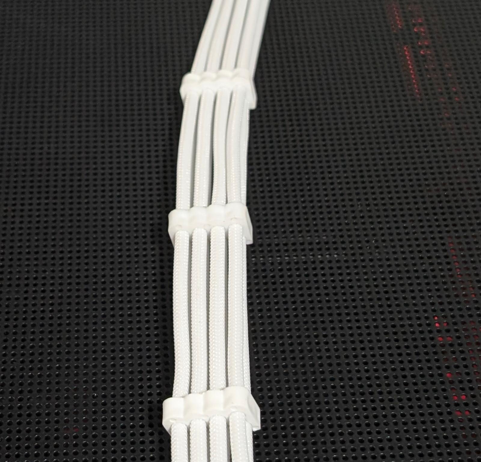 1x8 Pin PCIE White Cable Extension 16AWG