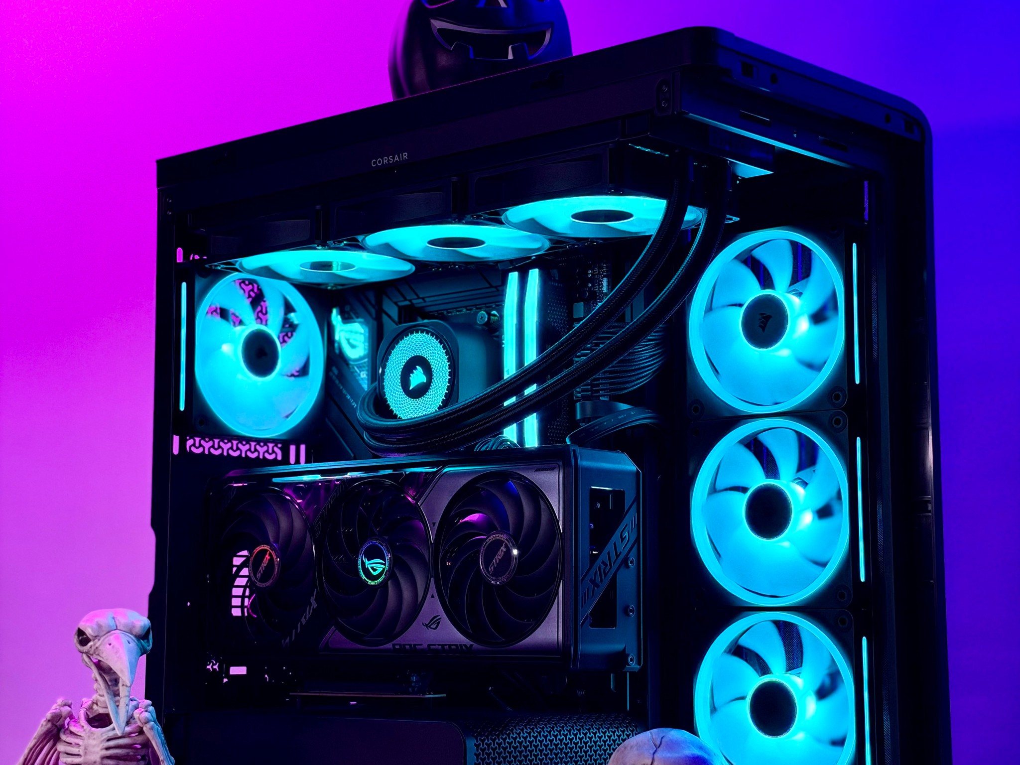 Obsidian Flux - Ryzen 9800X3D | ROG STRIX 5070 Ti OC 16G | 32GB DDR5 RAM | 2TB SSD NVMe | Win 11 PRO