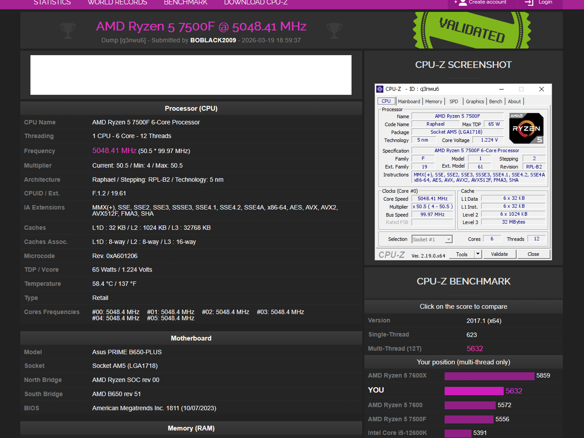 AMD Ryzen 5 7500F