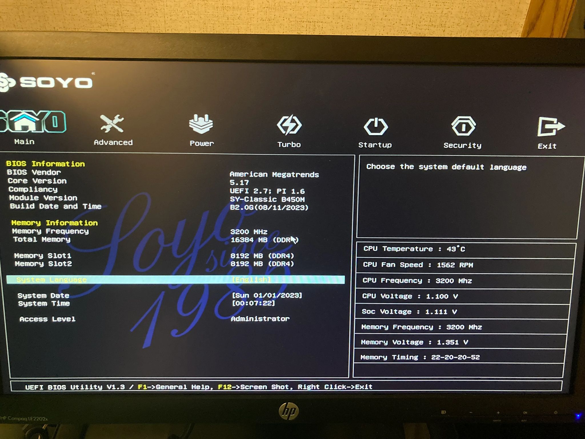 (AM4 COMBO) SOYO B450 + Ryzen 5 1600 + Cooler + 16GB DDR4 + 500GB NVME SSD