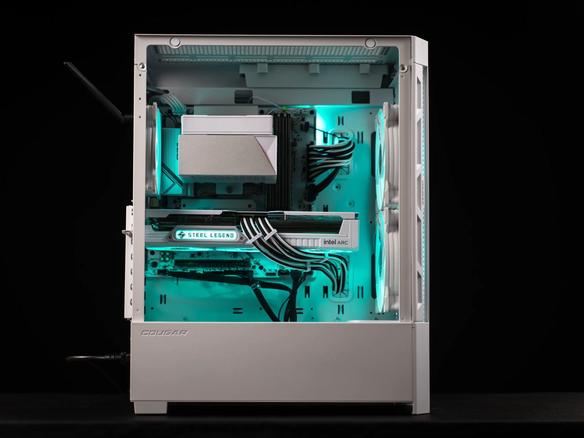 “Steelofringe” Arc B580 i3 14100F 32GB Windows 11 2TB Gaming PC Powerhouse