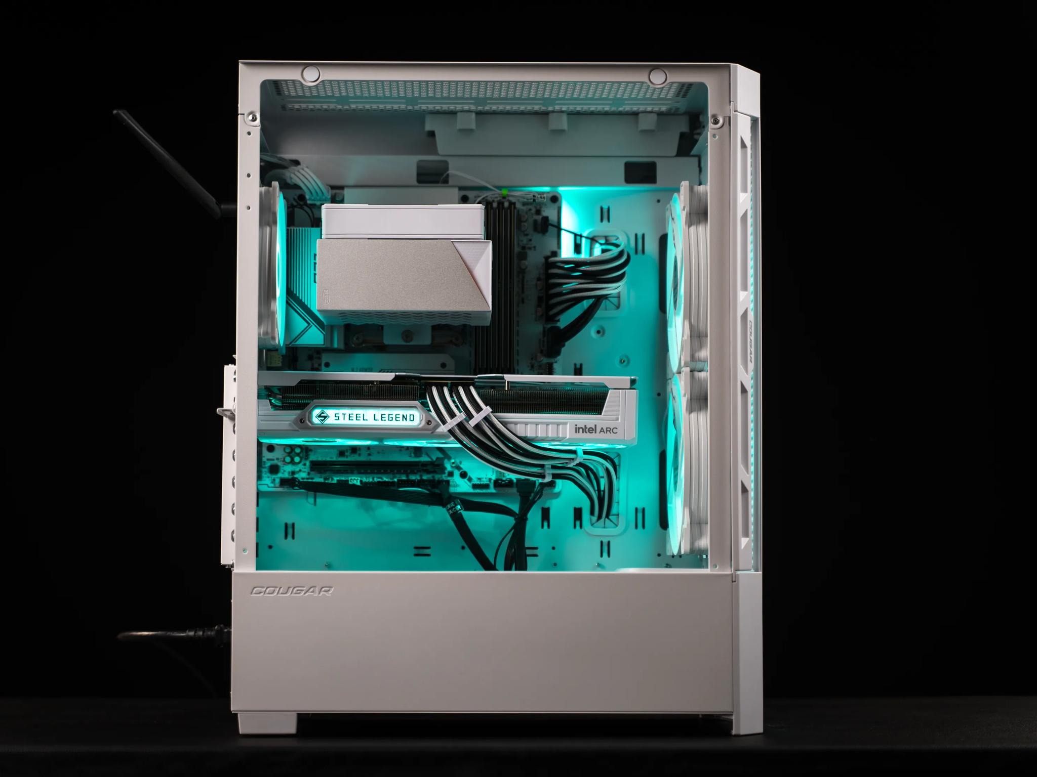 “Steelofringe” Arc B580 i3 14100F 32GB Windows 11 2TB Gaming PC Powerhouse