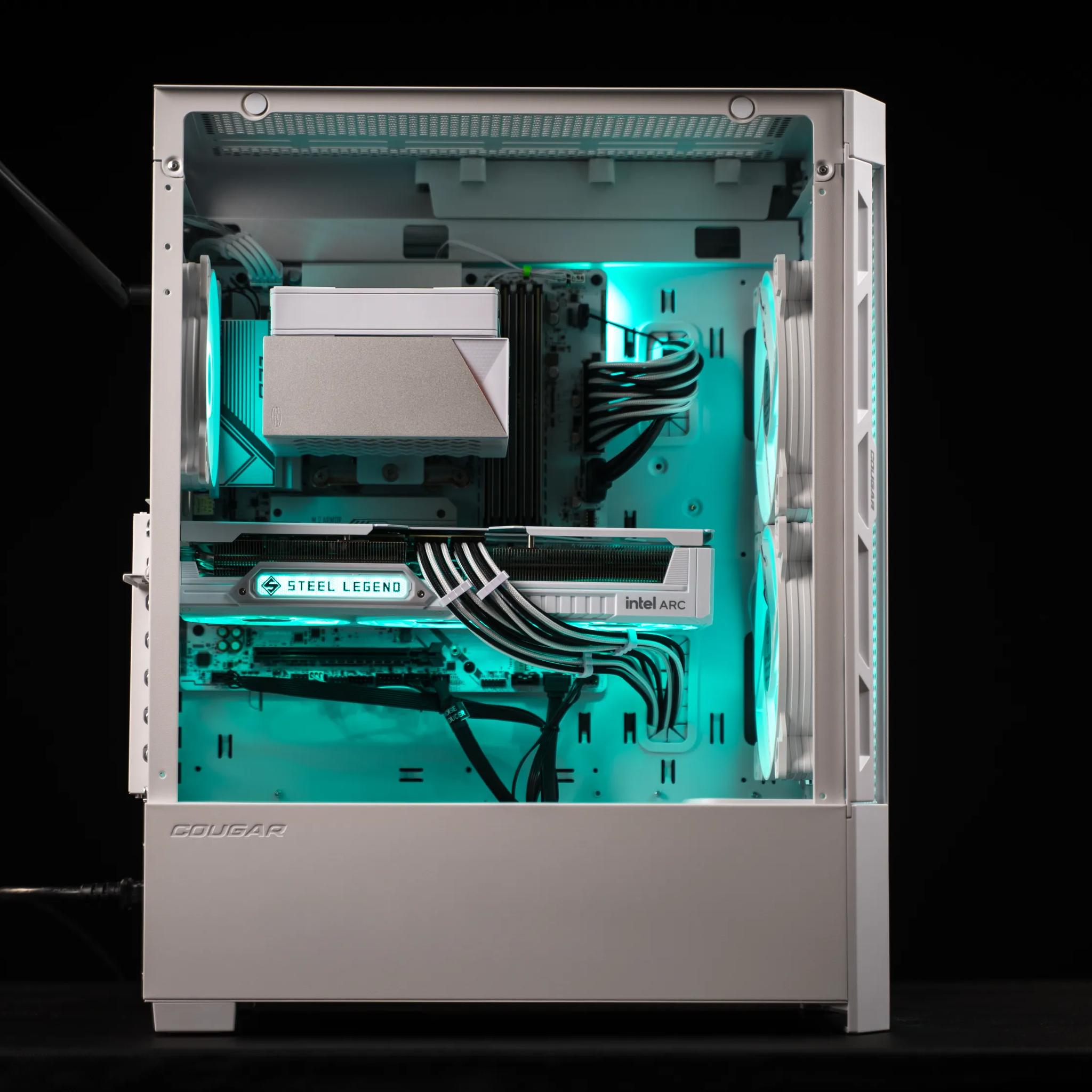 “Steelofringe” Arc B580 i3 14100F 32GB Windows 11 2TB Gaming PC Powerhouse